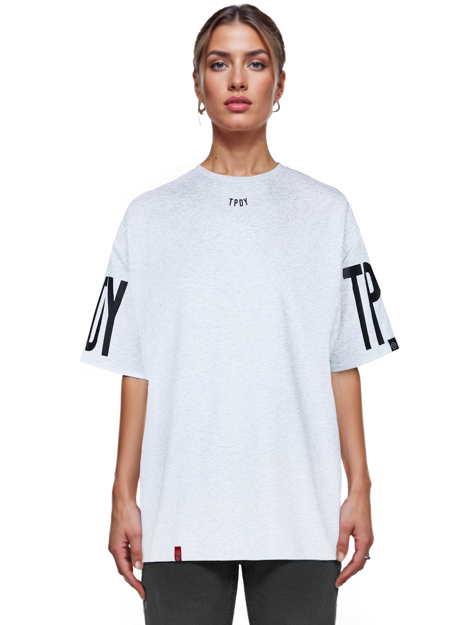 trueprodigy Oversize-Shirt »Viktor F Logo Print Oversized Rundhals«