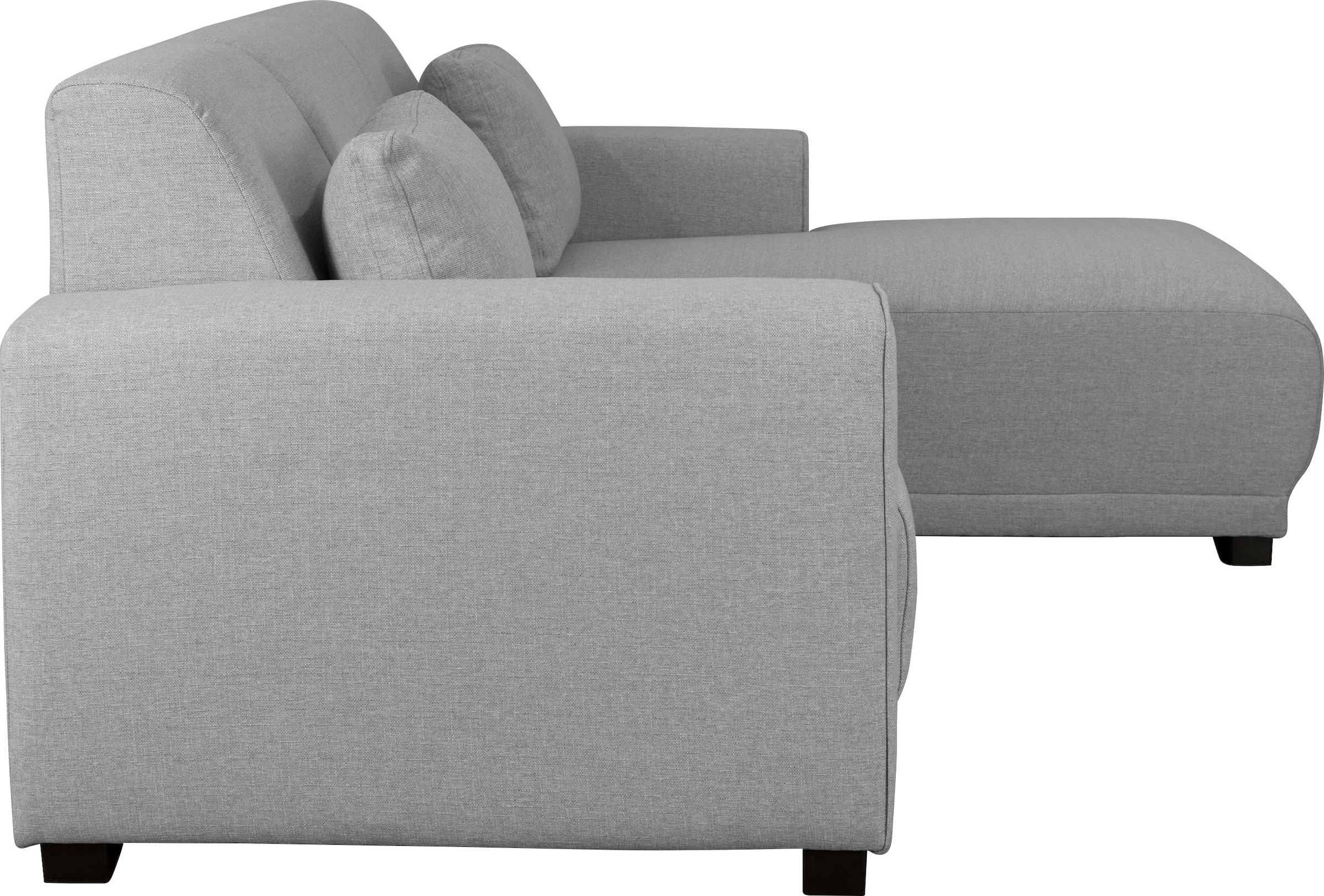 Home affaire Ecksofa »BORNHOLM L-Form mit Recamiere, Maße B/T/H: 234/162/85 cm«, Recamiere links oder rechts bestellbar, Wellenfederung, inkl. 2 Kissen