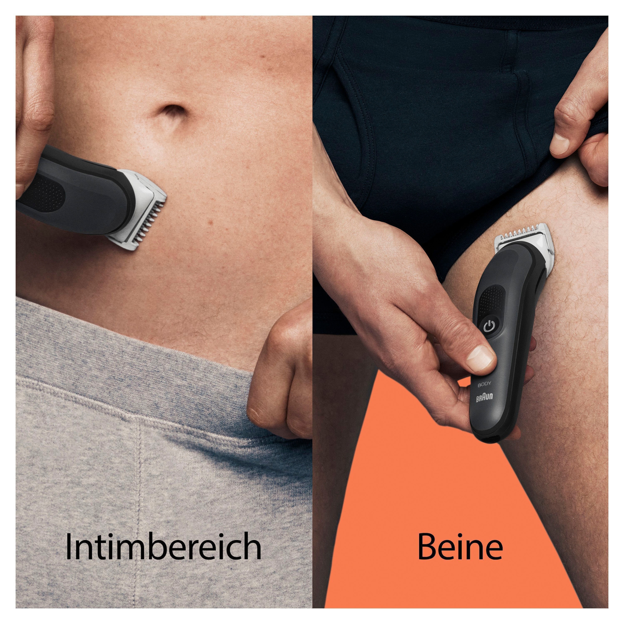 Braun Haarschneider »Bodygroomer BG3340«, 3 Aufsätze, SkinShield-Technologie, Abwaschbar