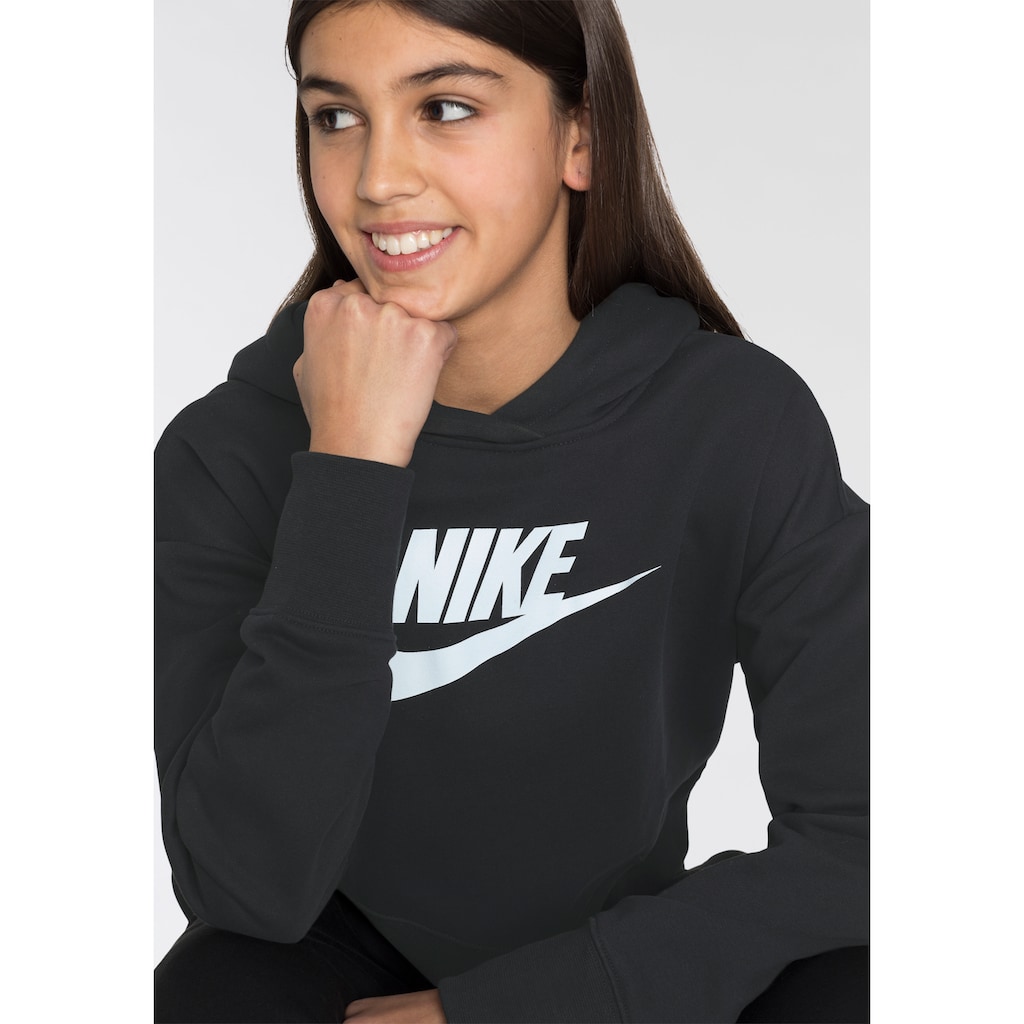 Nike Sportswear Kapuzensweatshirt »Club Big Kids' (Girls') French Terry Cropped Hoodie«