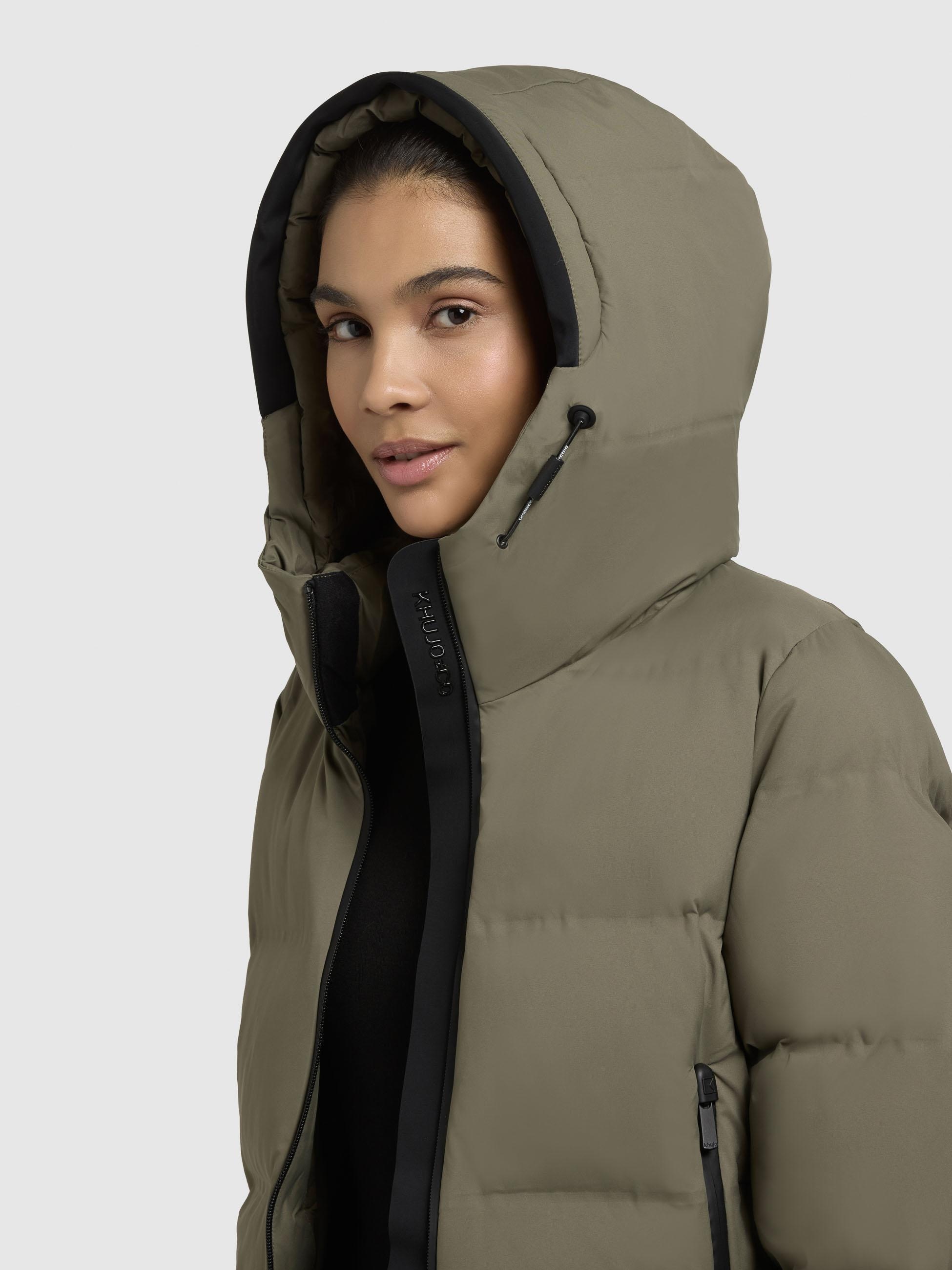 khujo Winterjacke »Winterjacke Liev«, mit Kapuze, Warme Damen Winter Steppjacke
