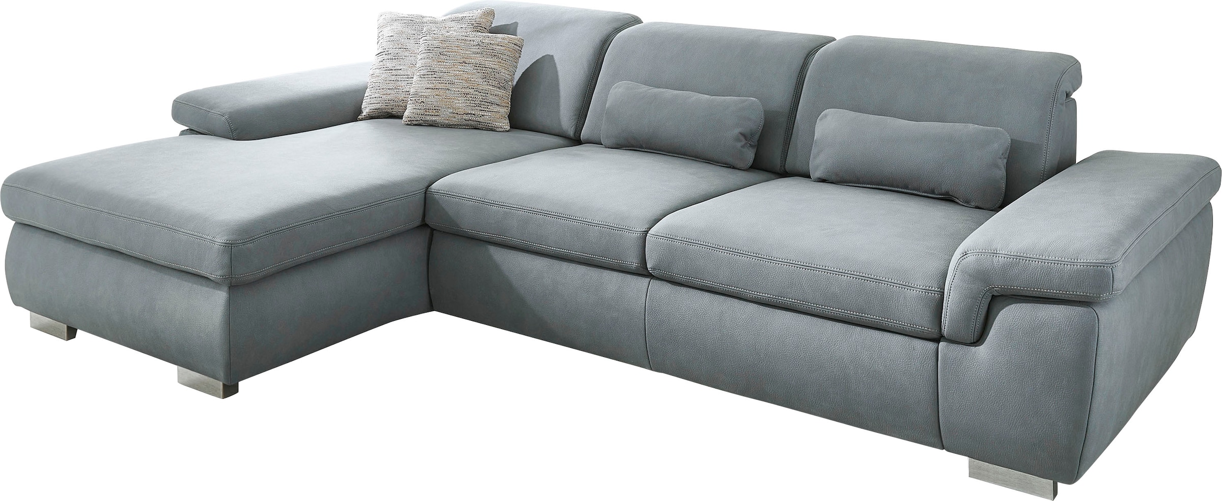 Die PlanBar Ecksofa »MP-IN17041 L-Form« mit Sitztiefenverstellung, optional Kopfteilverstellung & Bettfunktion