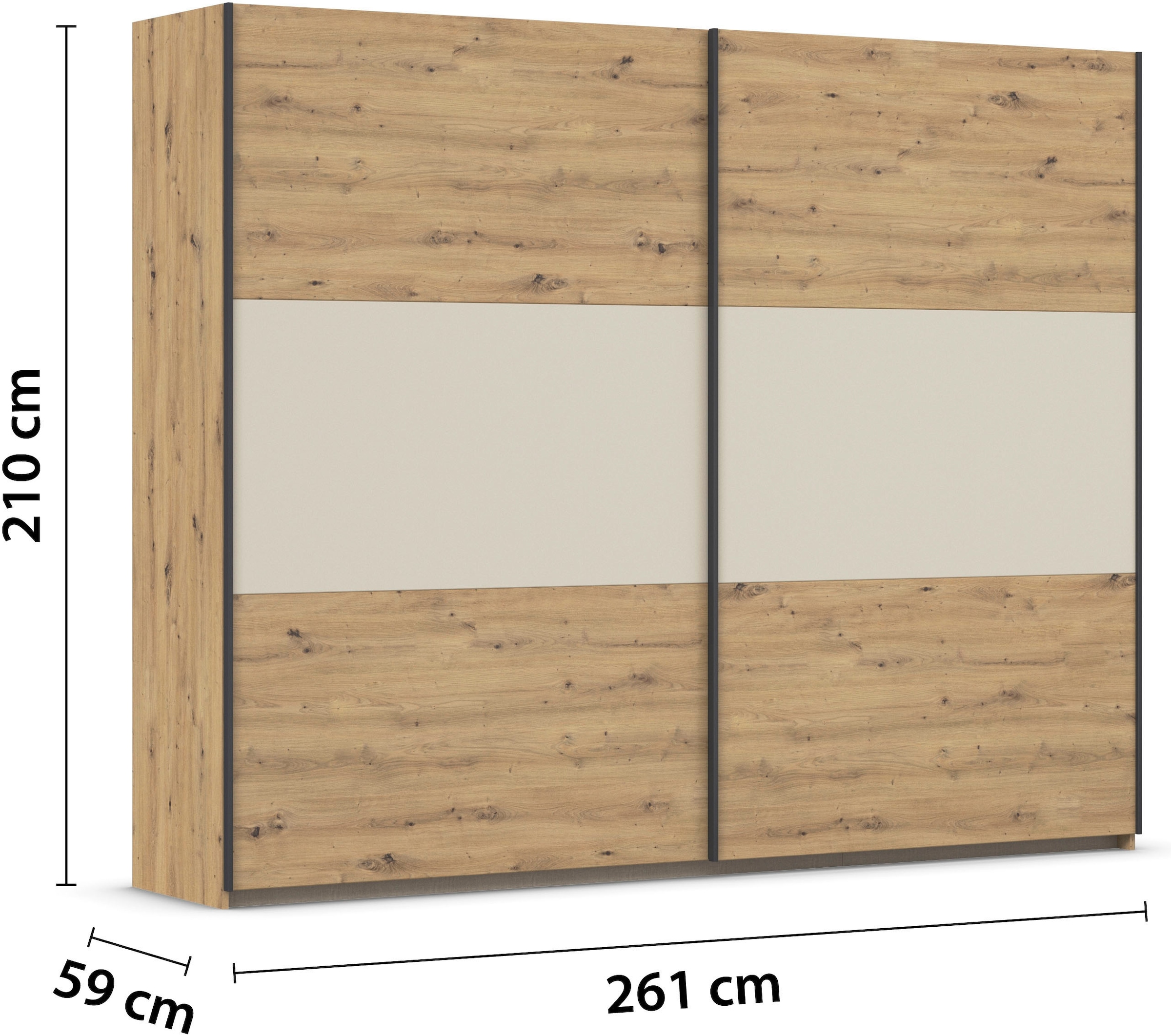 rauch Schwebetürenschrank »Kleiderschrank Schrank Garderobe Garderobenschrank Wäscheschrank NEO«, (in 3 verschiedenen Ausstattungen BASIC/CLASSIC/PREMIUM), mit großzügigem Stauraum und vielfältigen Farbkombinationen