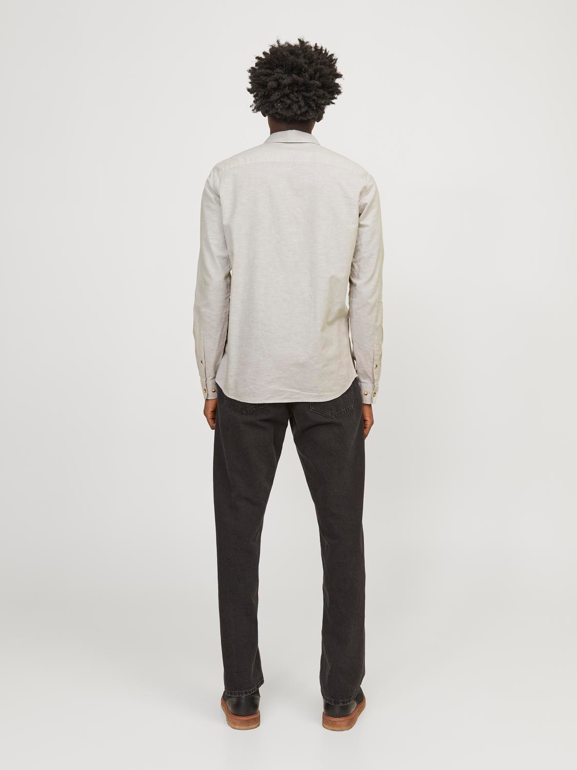Jack & Jones Langarmhemd »JJESUMMER LINEN BLEND SHIRT LS SN«