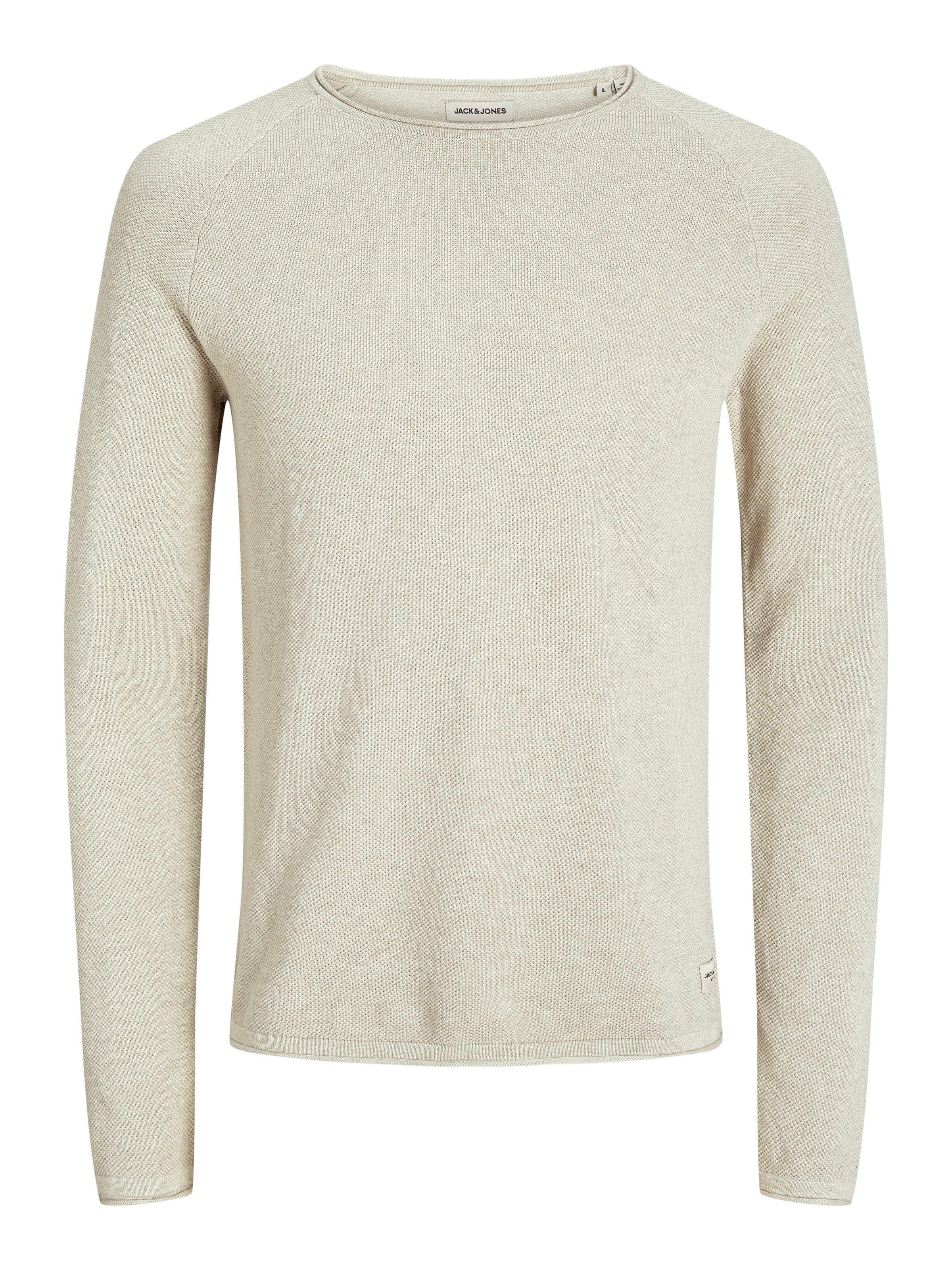Jack & Jones Rundhalspullover »JJEHILL KNIT CREW NECK NOOS« Baumwolle, regular fit