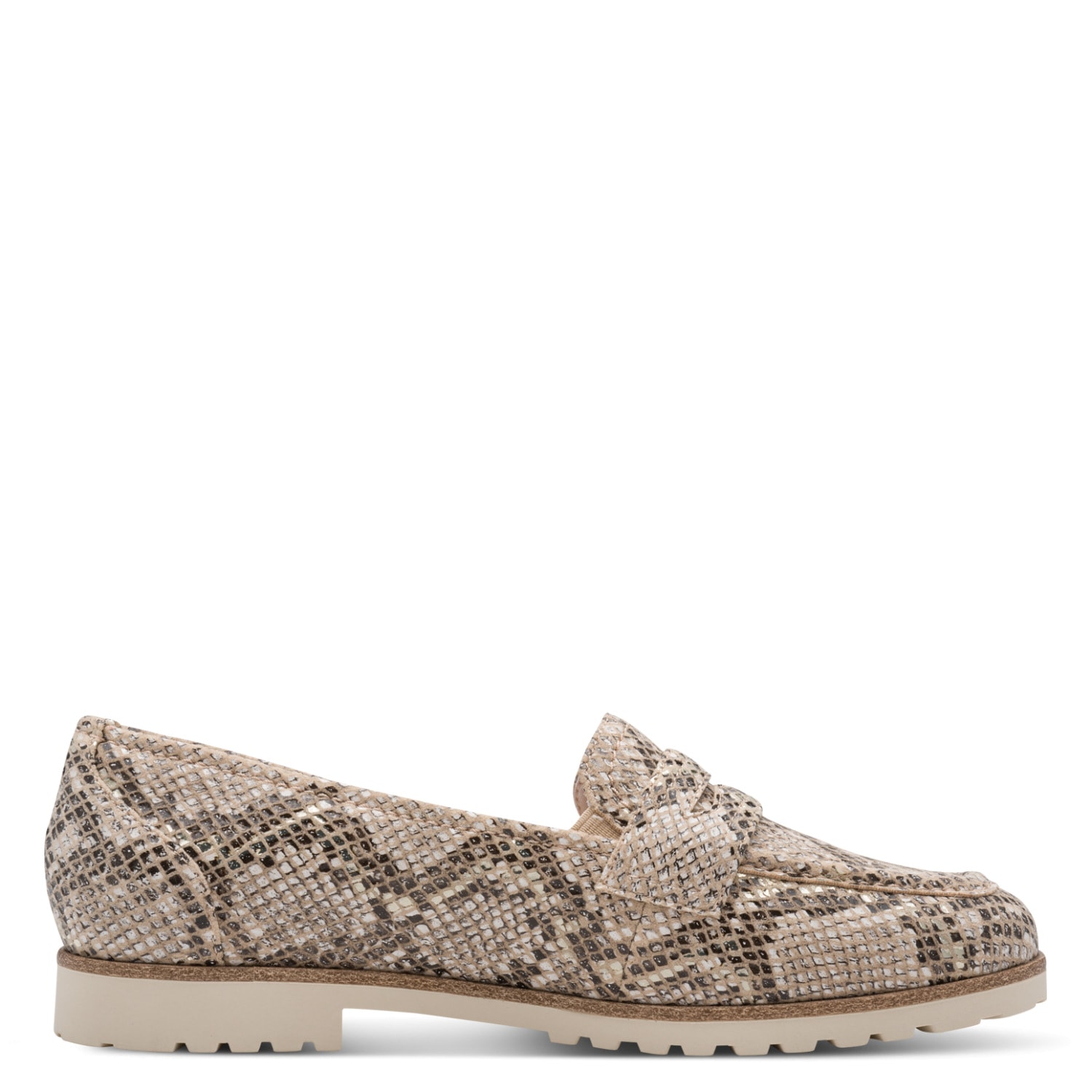 Tamaris Slipper  Blockabsatz, Schlupfschuh, Businessschuh im angesagten Animal-Look