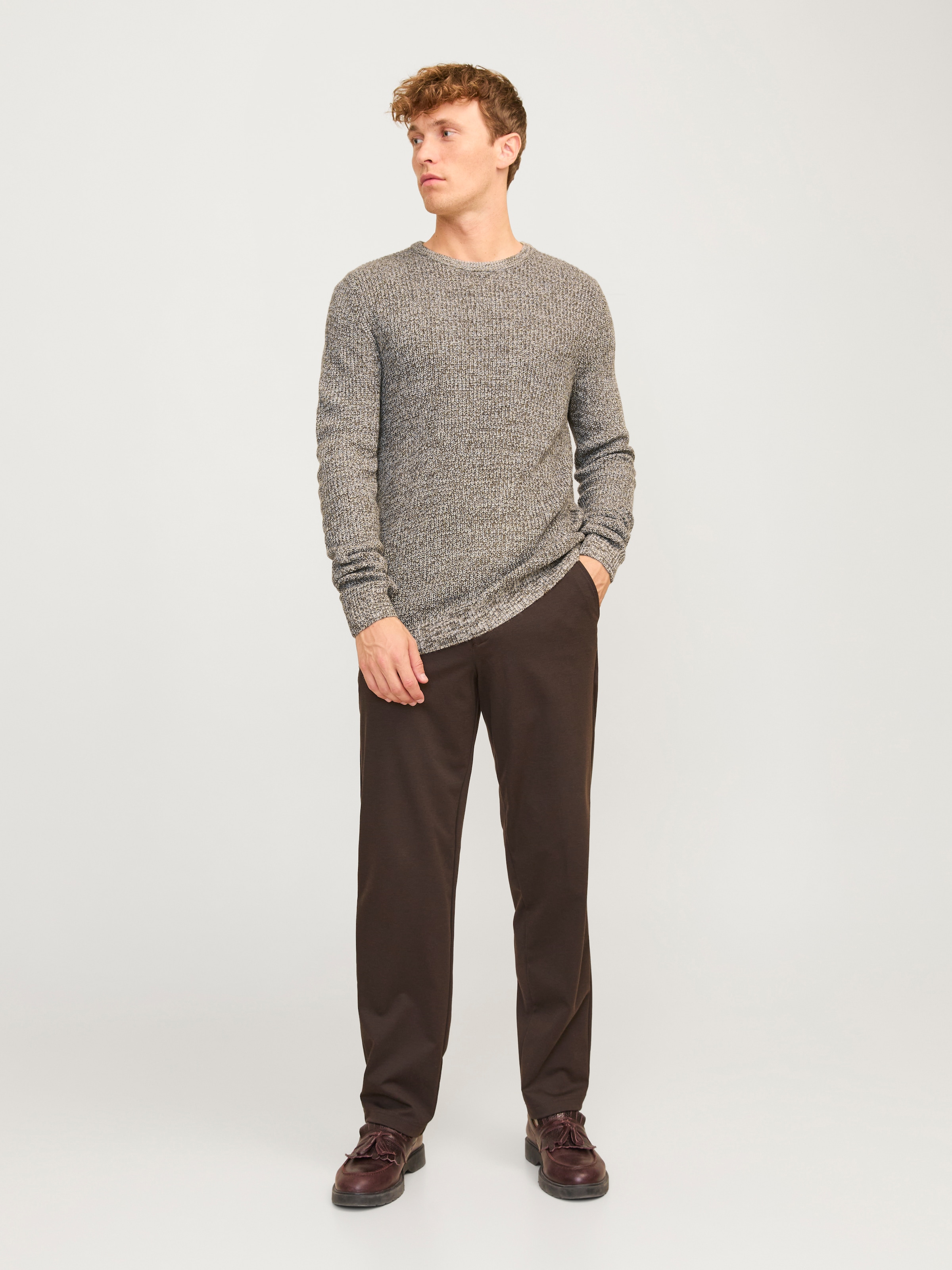 Jack & Jones Rundhalspullover »JJELEWIS KNIT CREW NECK SN«