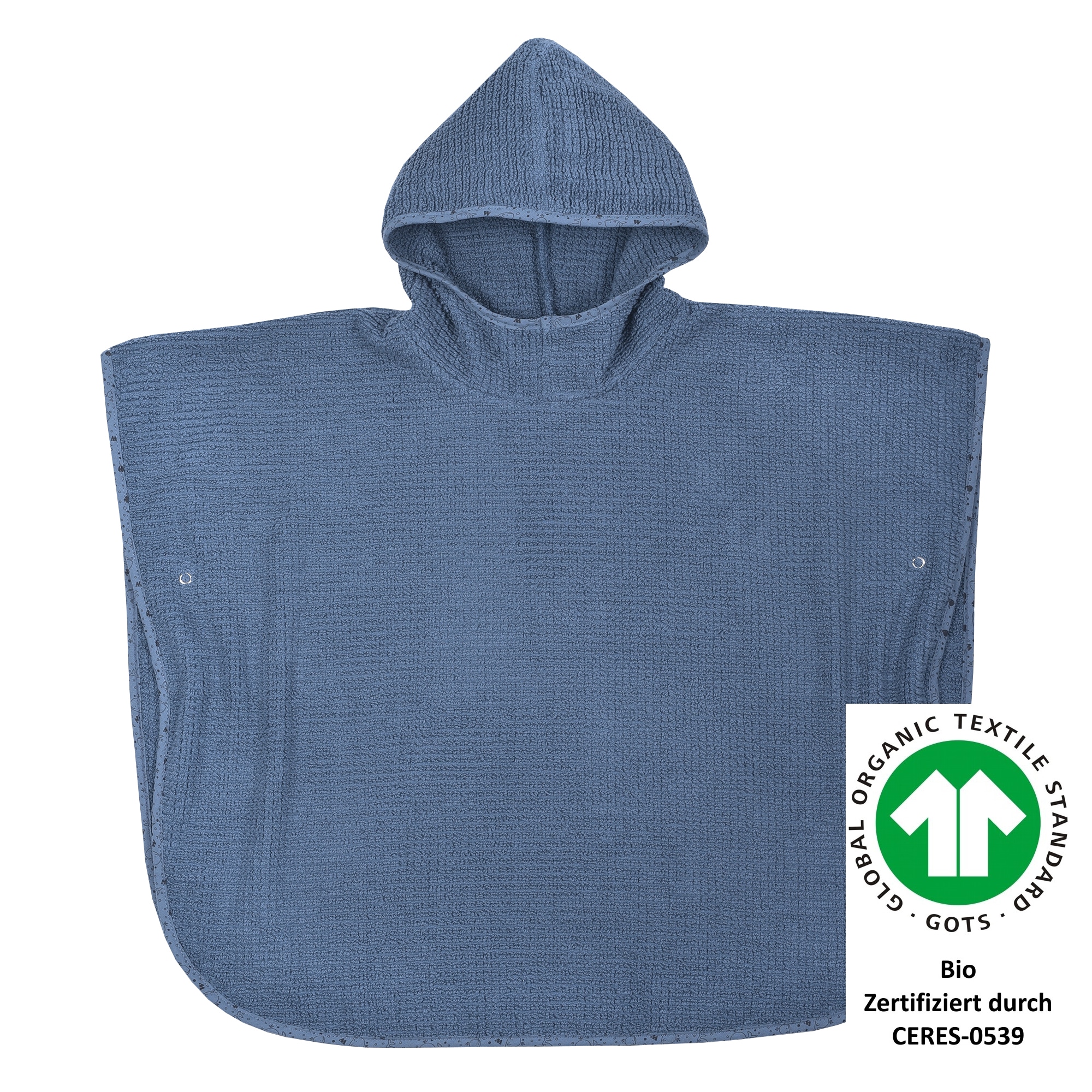 Wörner, Unisex, »at home« Biobaumwolle, maschinenwaschbar, trocknergeeignet, dunkelblau, Länge: 60 cm, flauschige Webfrottierware 450 g/m²