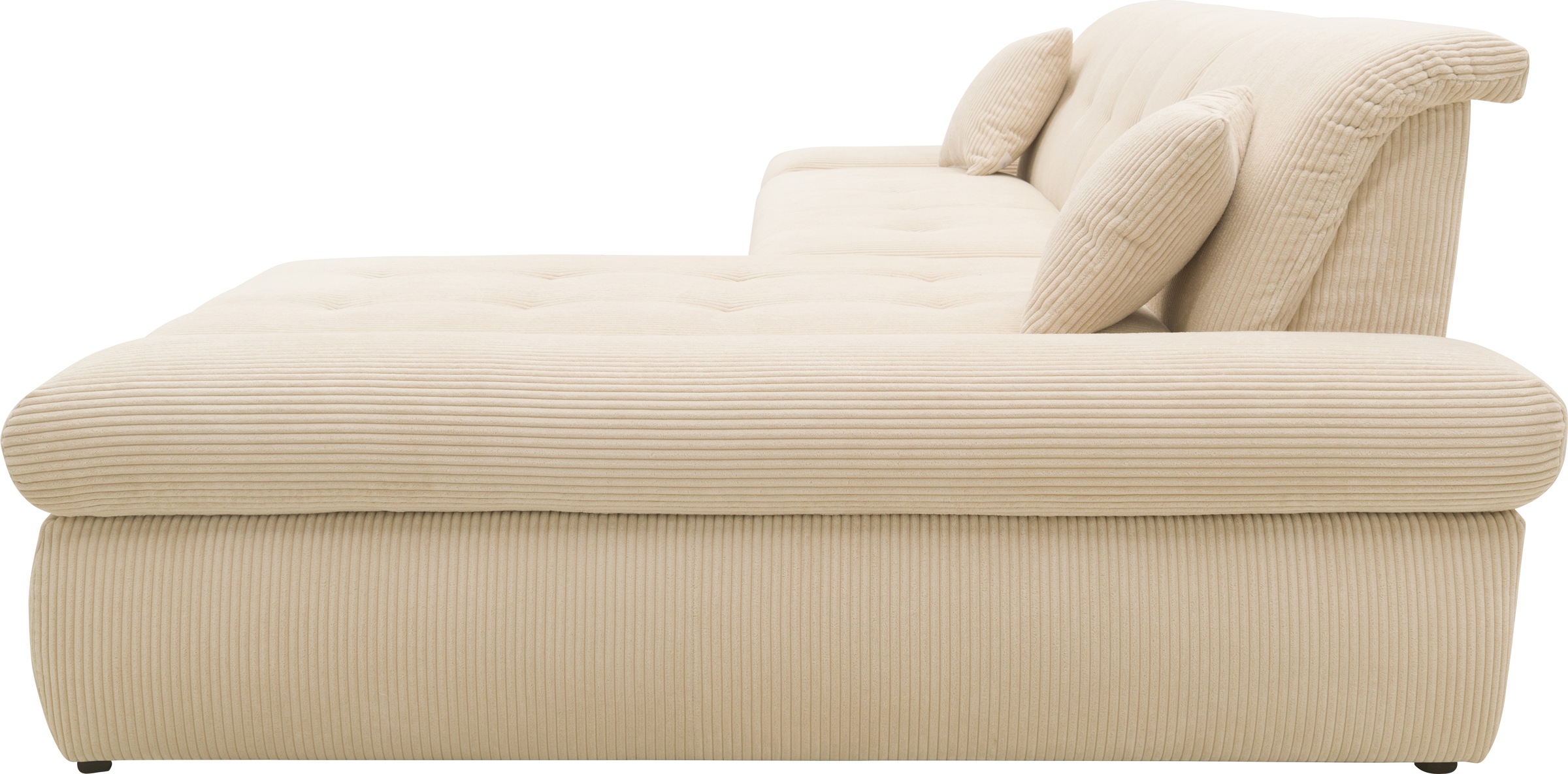 DOMO collection Ecksofa »Moric B/T/H 300/172/80 cm, auch in Cord, L-Form«, XXL-Format, wahlweise auch mit Bettfunktion und Armverstellung