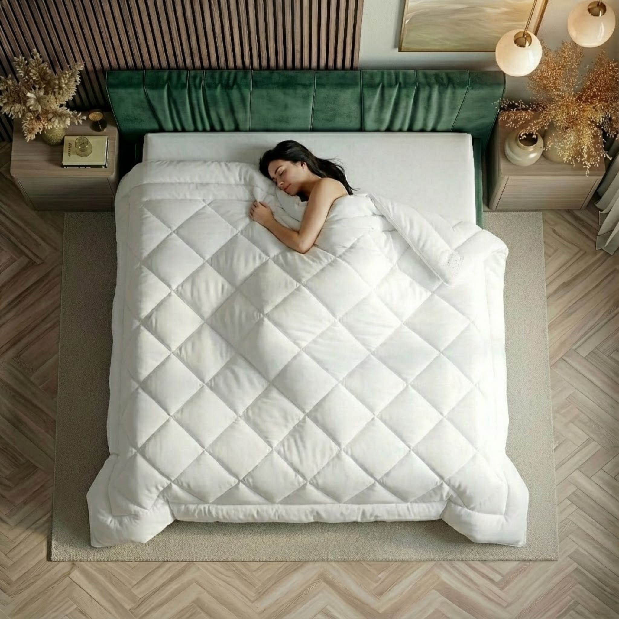 OTTO home Microfaserbettdecke »oder Baumwollbettdecke Baca, Bettdecke 135x200 cm & weitere Größen« leicht Füllung hochwertige 6D-Hohlfaser oder reine Baumwolle 1 Stk. tlg. Bettdecke, Sommer, Winter, 4-Jahreszeiten, Sternendruck