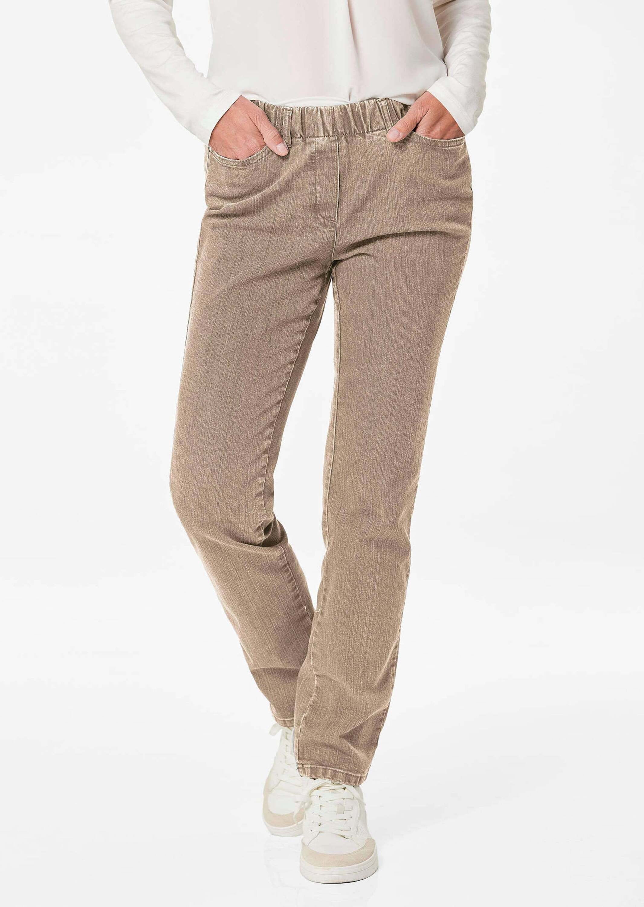 GOLDNER Regular-fit-Jeans »Jeansschlupfhose LOUISA Klassische Jeansschlupfhose LOUISA«
