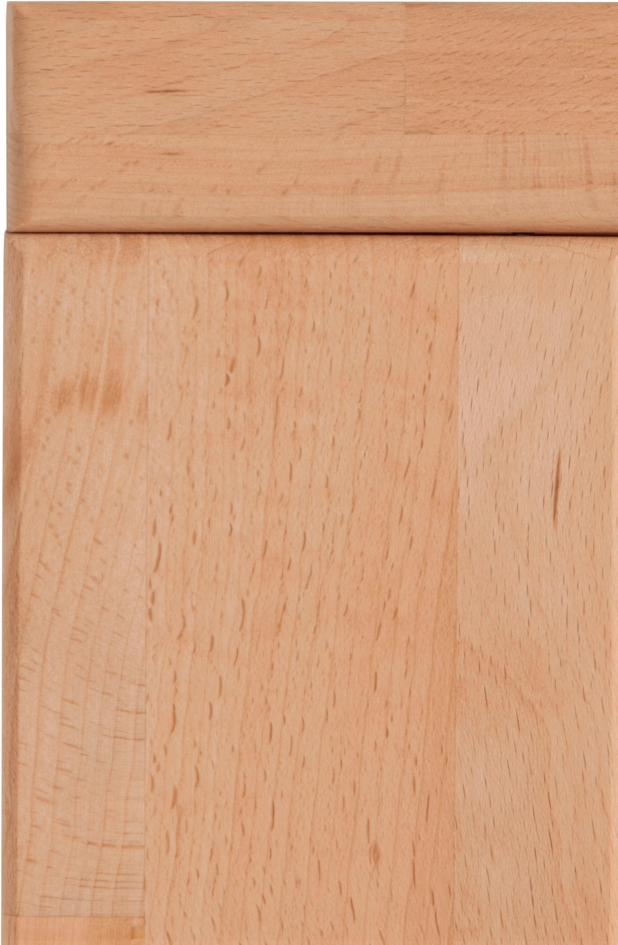 Home affaire Kommode »Celle,90cm breit,35 cm tief, Fronten Massivholz«, Holz massiv, Holzwerkstoff, Metall Griffe,3 breite Fächer
