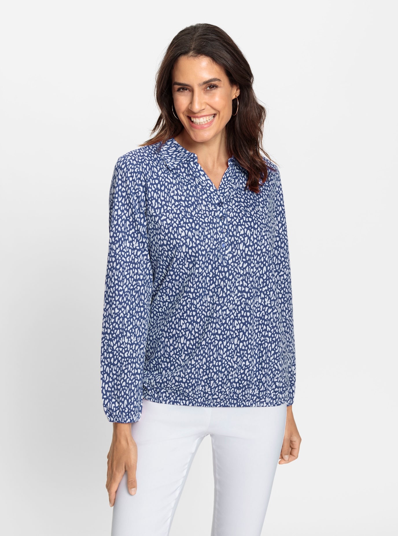 Inspirationen Poloshirt »Langarm-Shirt«, (1 tlg.)