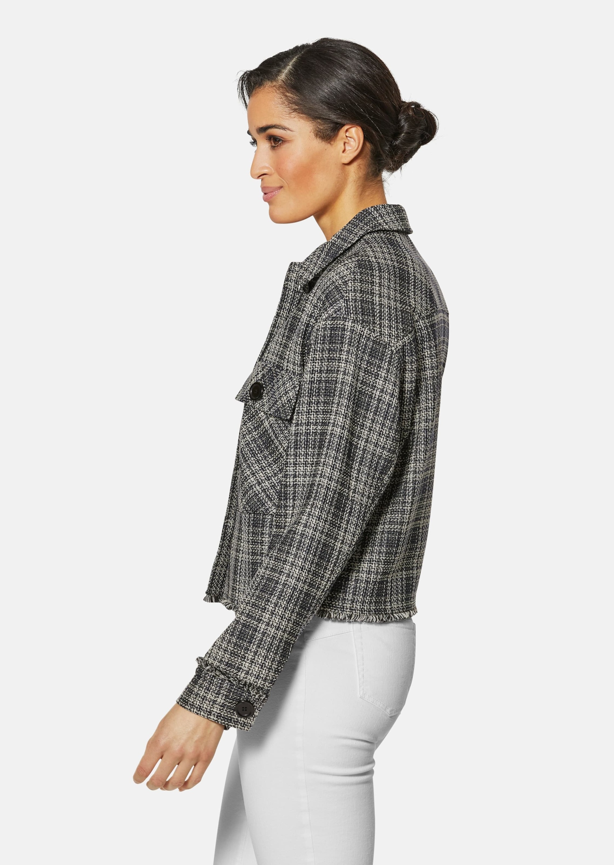 MADELEINE Kurzblazer »Blazer Kurzer Karoblazer«