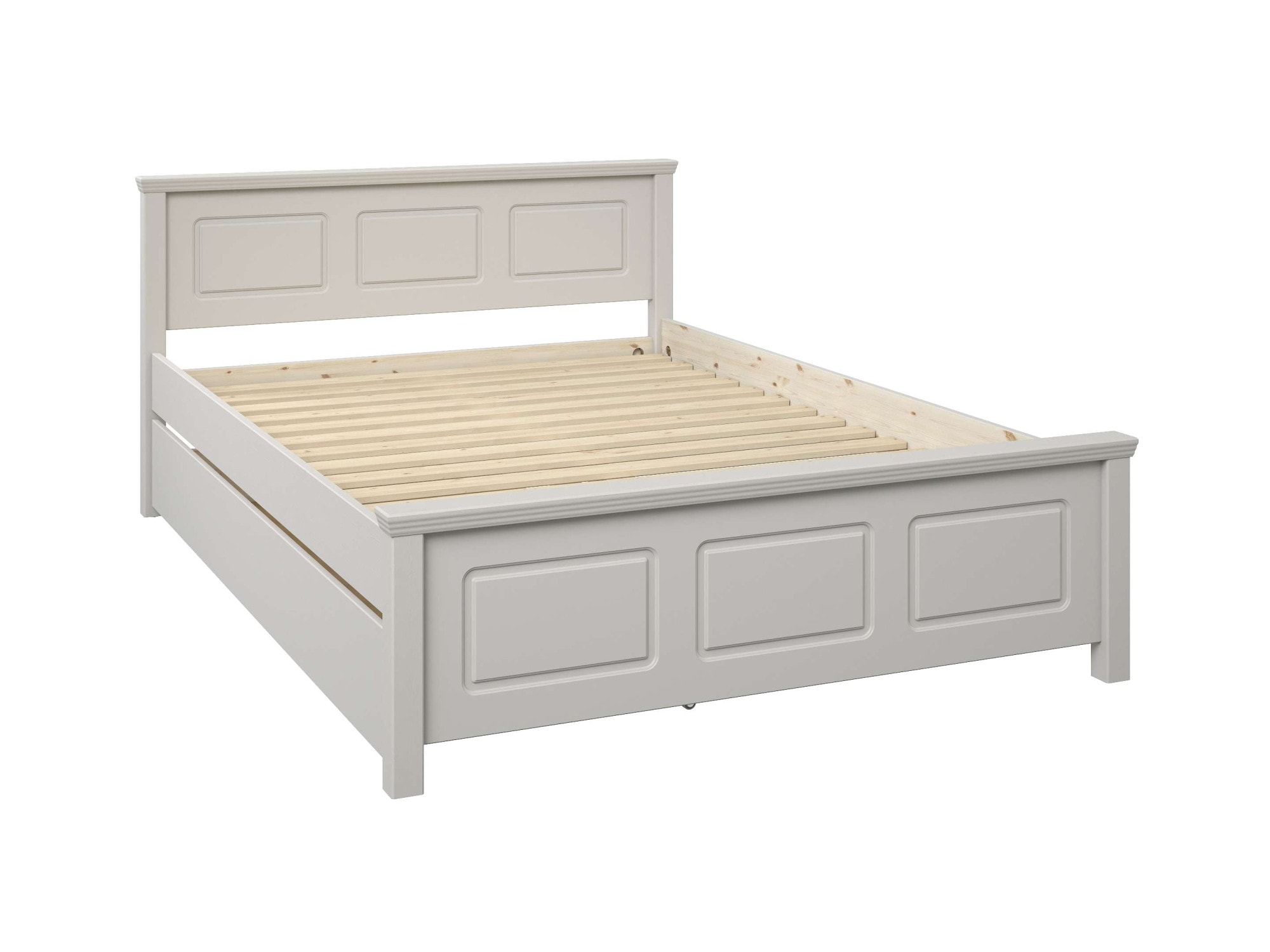 OTTO home Massivholzbett »ERIK' , Made in Europe, optional mit Schublade, Massivholz Kiefer« FSC® zertifiziert,  in mehreren Größen, Landhausstil mit Kassettenoptik