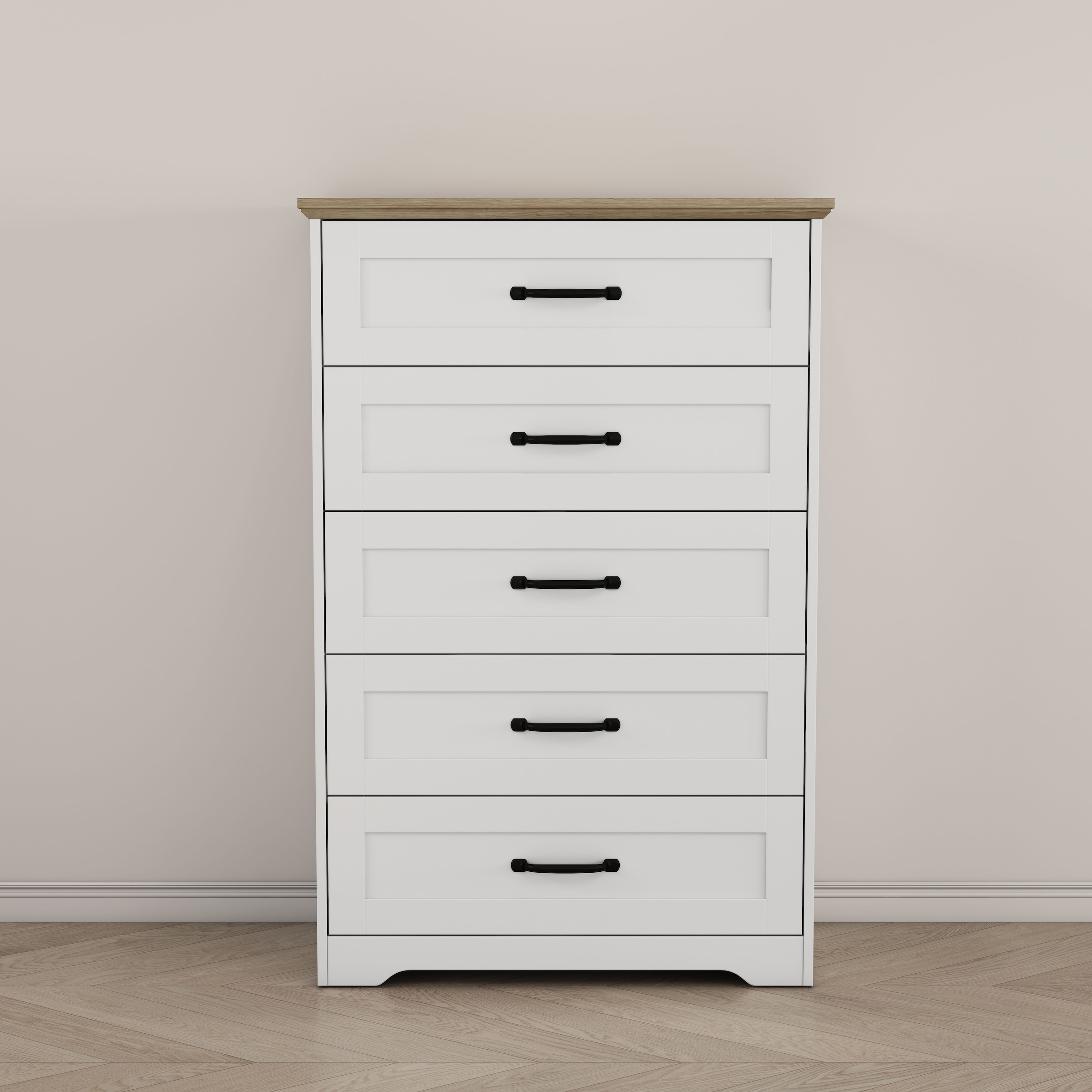 OTTO home Schubkastenkommode »Emmilia Sideboard im Landhaus Design« Kommode mit viel Stauraum im Schlafzimmer,  Schubladenschrank Sideboard Wäscheschrank Skandi Design