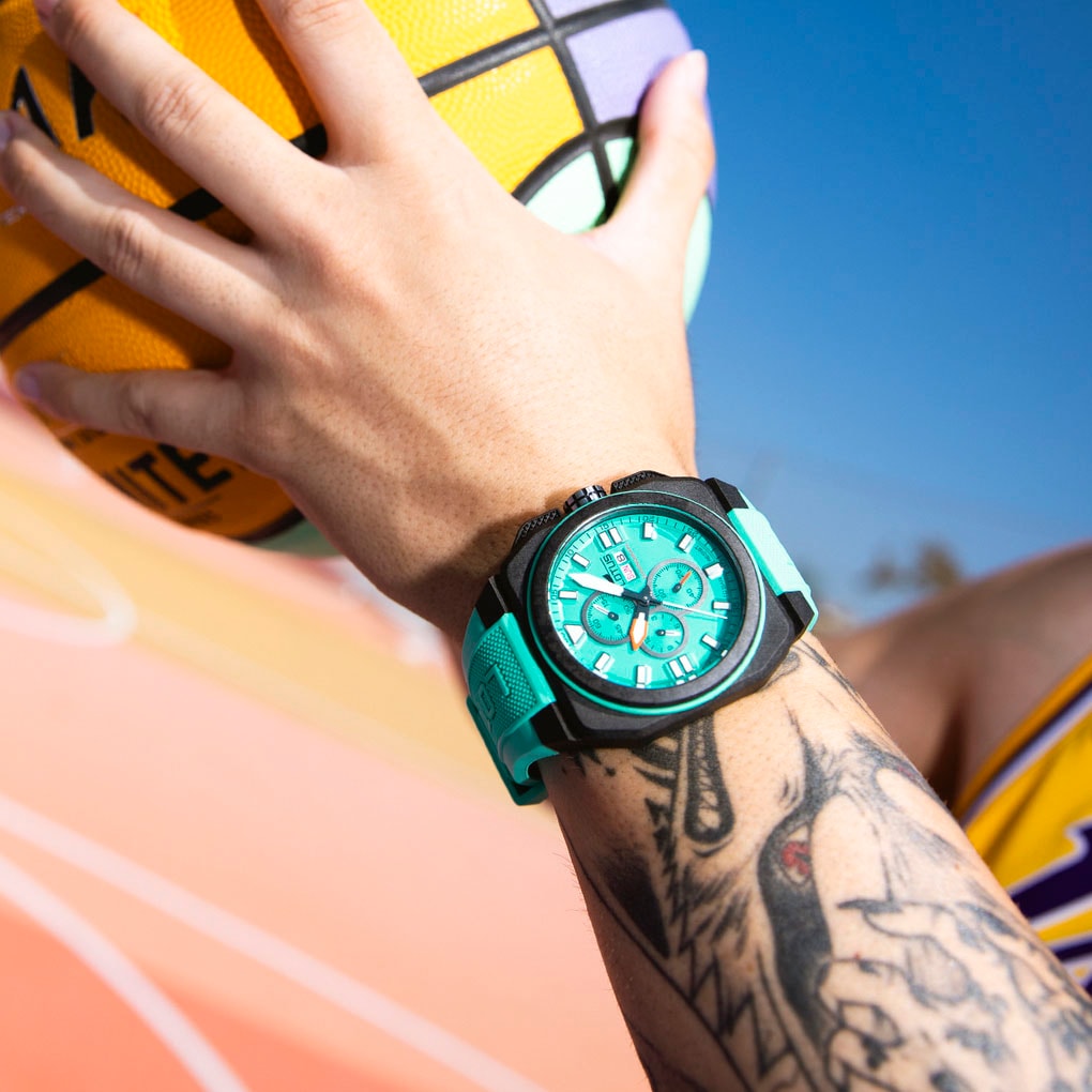 Lotus Chronograph Quarzuhr, Armbanduhr, Herrenuhr, Kautschukband, Datum,  Stoppfunktion