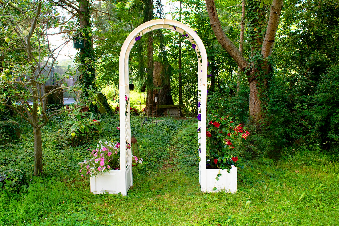 KHW Rosenbogen BxTxH: 174x43x207 cm, inkl. 2 Pflanzkästen