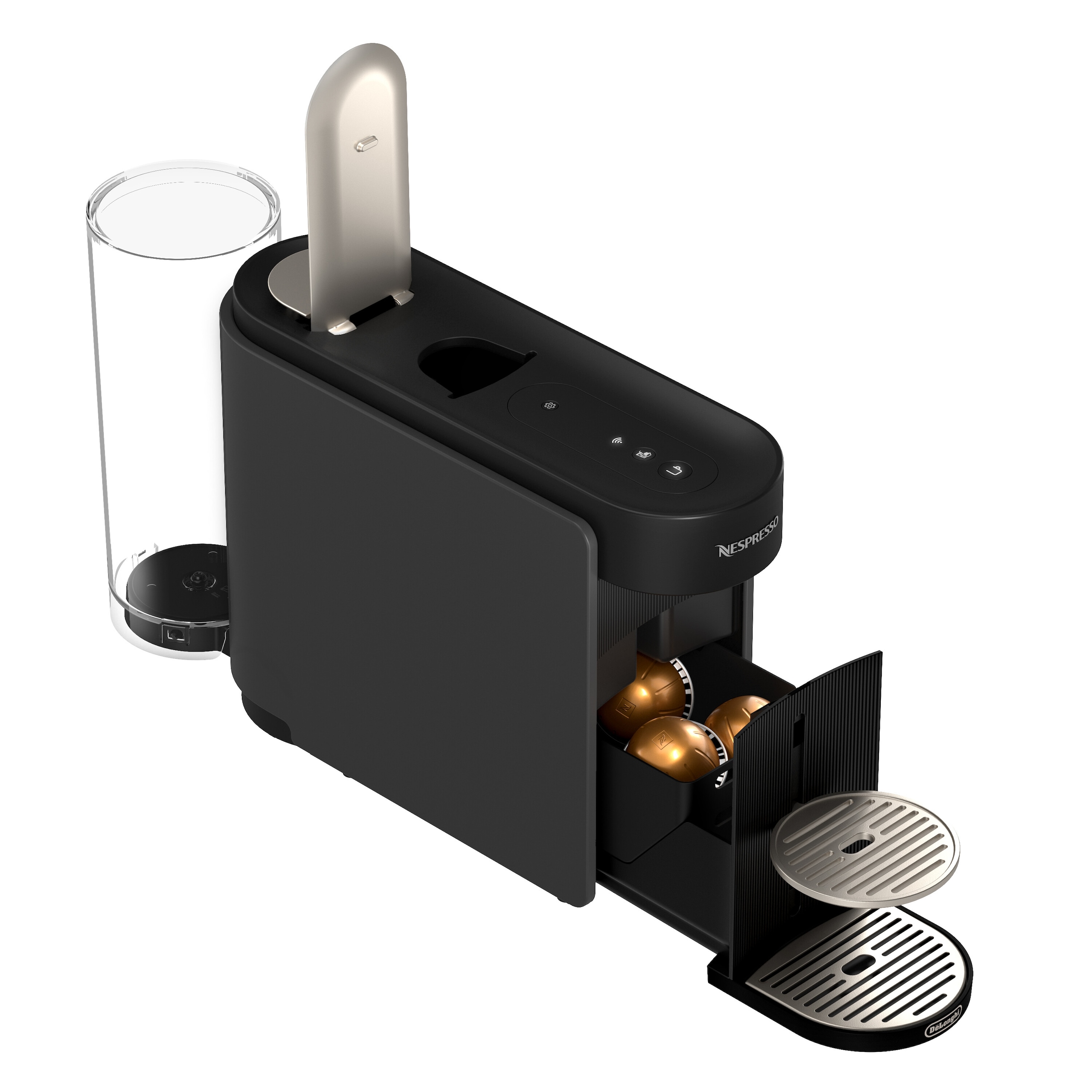 Nespresso Kapselmaschine »Vertuo Up ENV200.GY« One Touch Kaffee Zubereitung, für 5 Tassengrößen, kompaktes Design