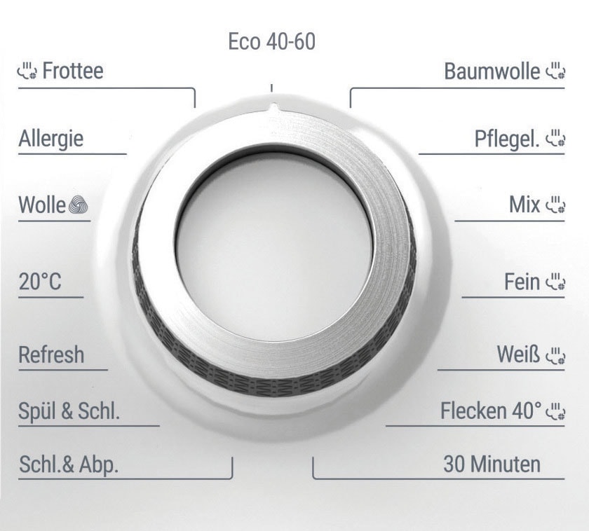 BAUKNECHT Waschmaschine »Super Eco 9464 A«, Super Eco 9464 A, 9 kg, 1400 U/min, 4 Jahre Herstellergarantie