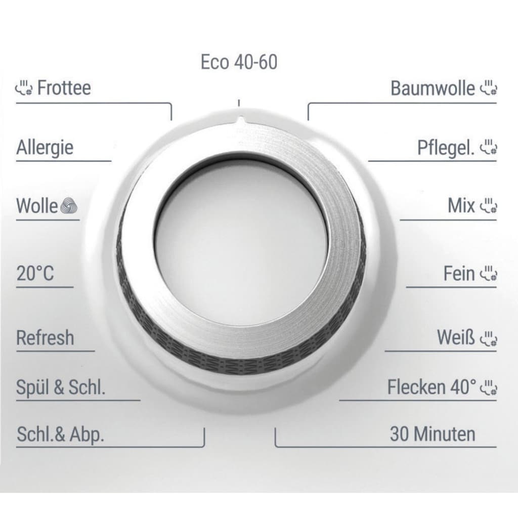 BAUKNECHT Waschmaschine »Super Eco 9464 A«, Super Eco 9464 A, 9 kg, 1400 U/min