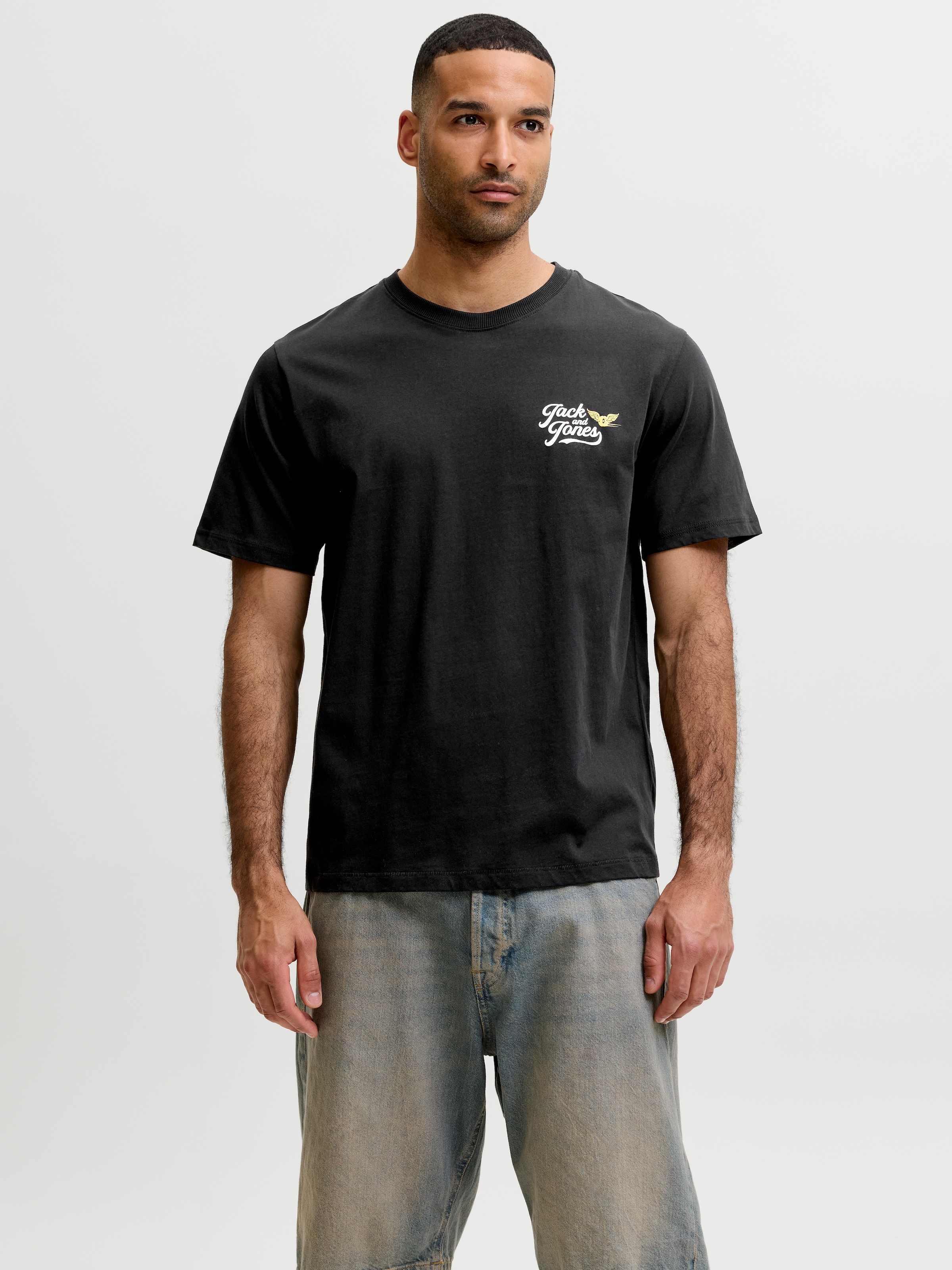 Jack & Jones T-Shirt »JJLEGEND TEE SS CREW NECK« Baumwolle, locker geschnitten