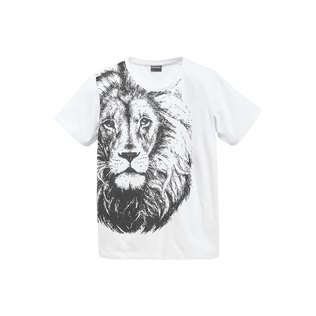 KIDSWORLD T-Shirt »LÖWE«, großer Tierprint