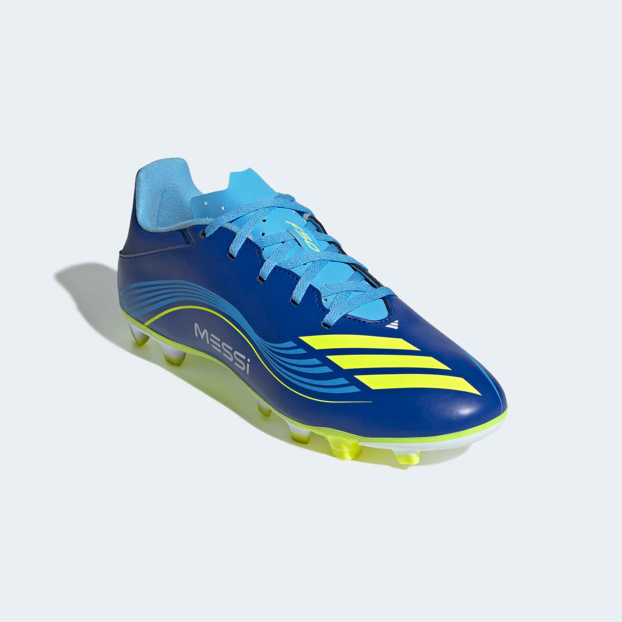 Bottes de Football adidas F50 Messi Club Fg/Mg Bleu