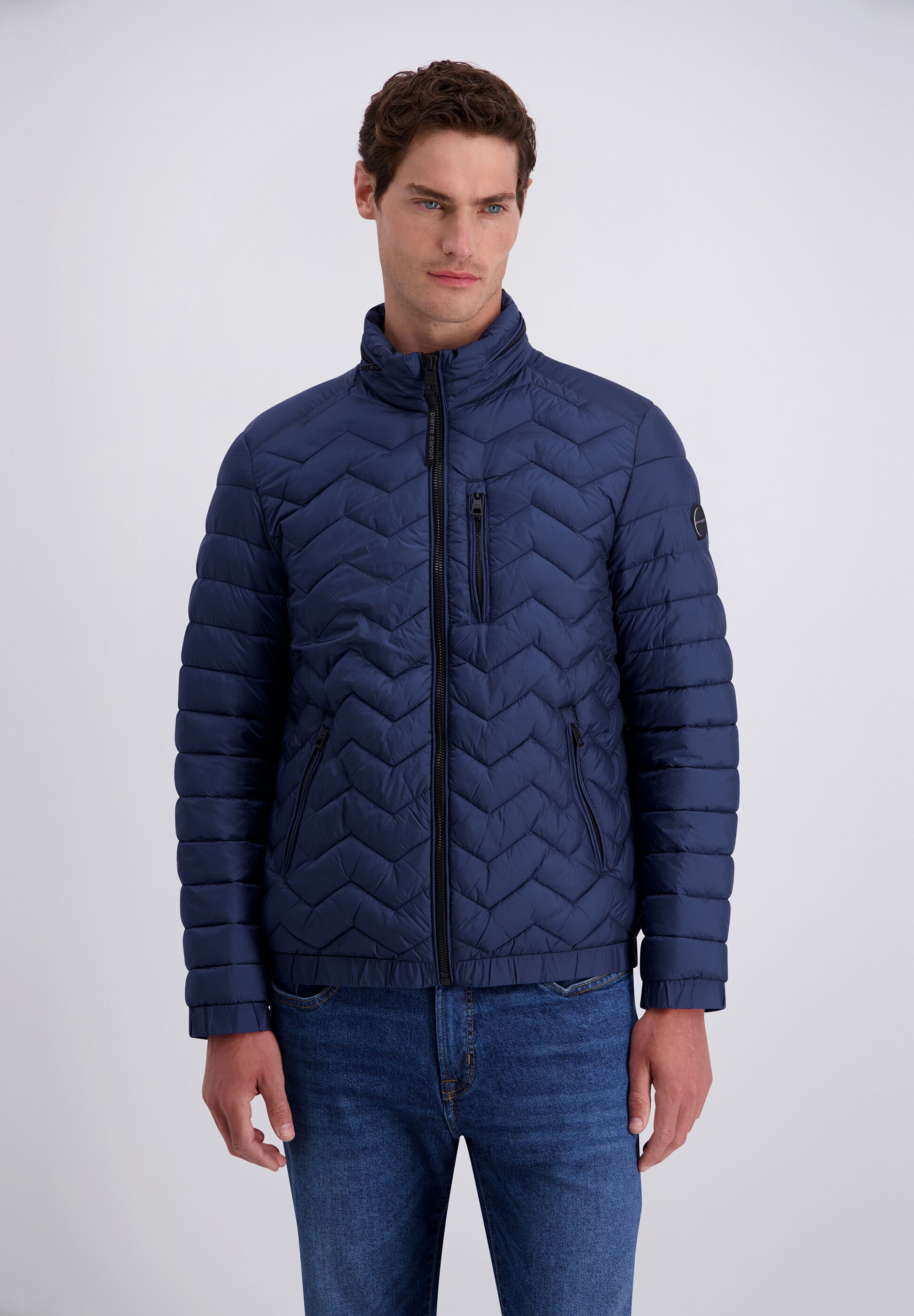 Pierre Cardin Winterjacke »Pierre Cardin Jacke« ohne Kapuze mit leichter Wattierung