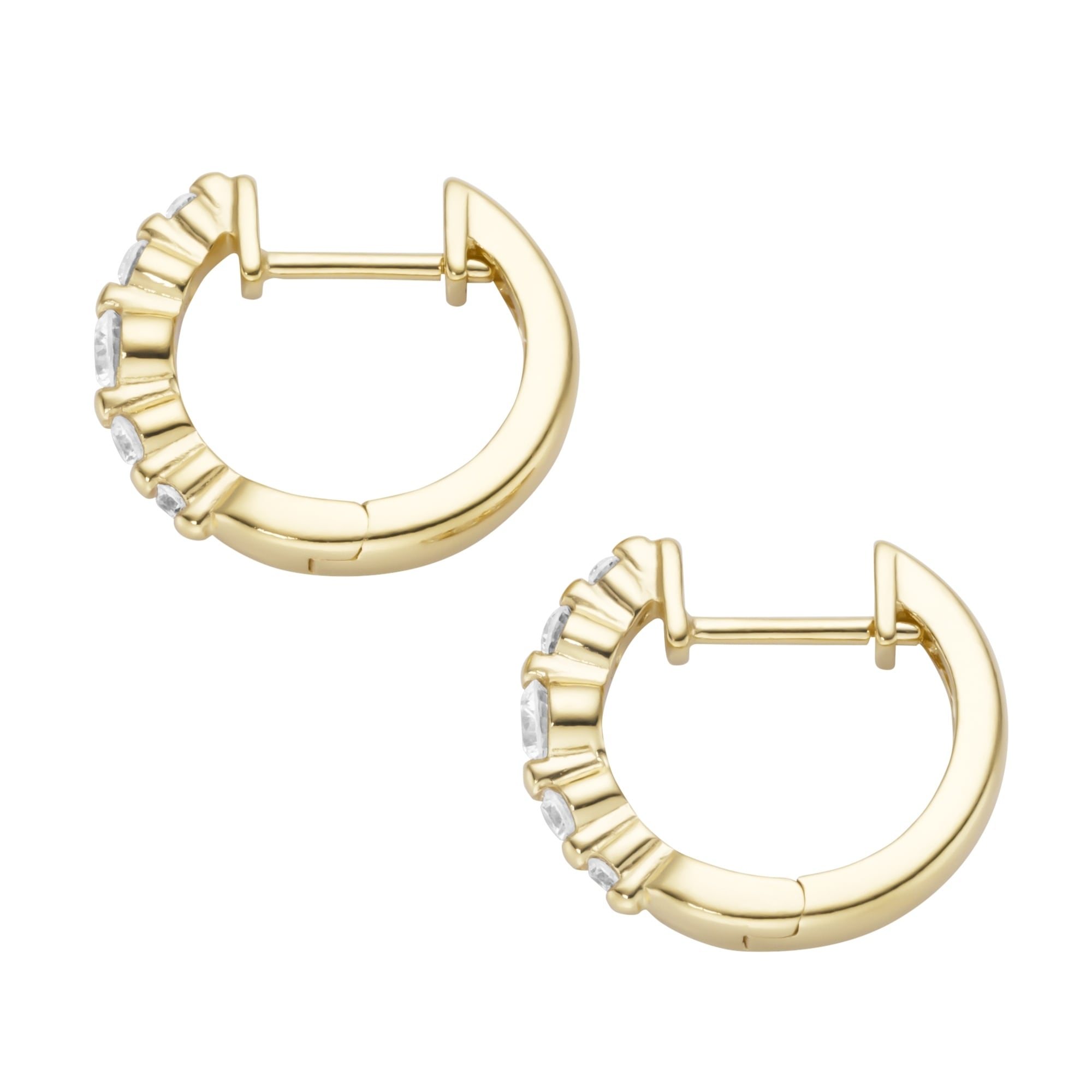 Smart Jewel Paar Creolen »Creolen Zirkonia Steine, Silber 925«