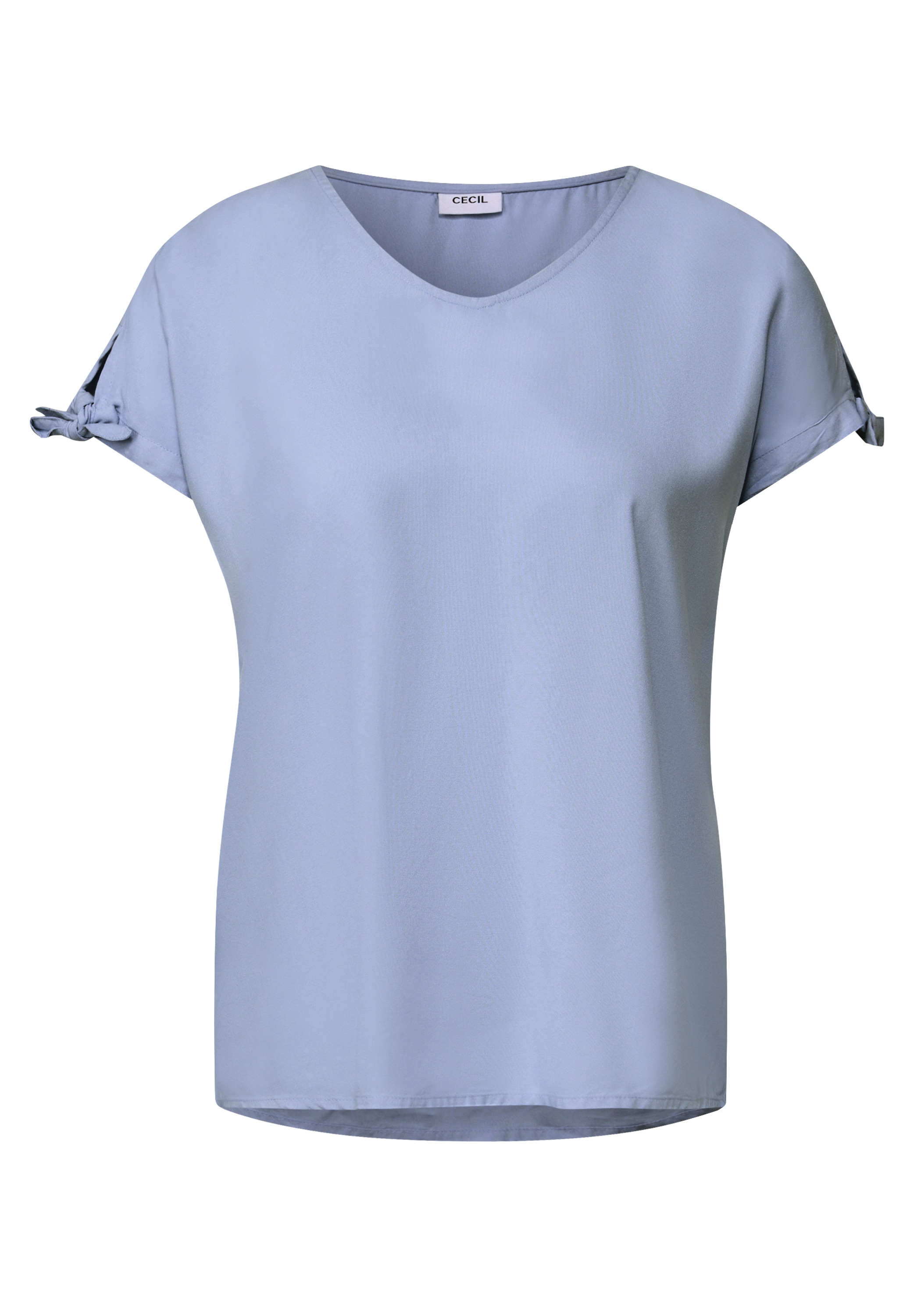 Cecil T-Shirt, Blusenshirt mit gerundetem V-Ausschnitt