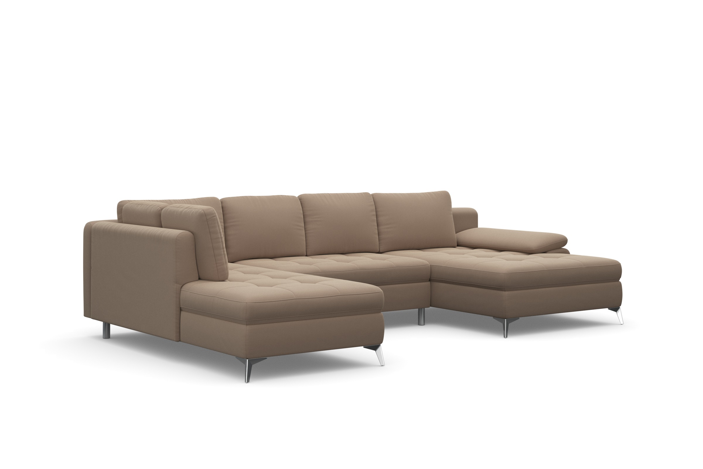 sit&more Wohnlandschaft »Latigo U-Form«, mit Recamiere, wahlweise mit Bettfunktion und Bettkasten