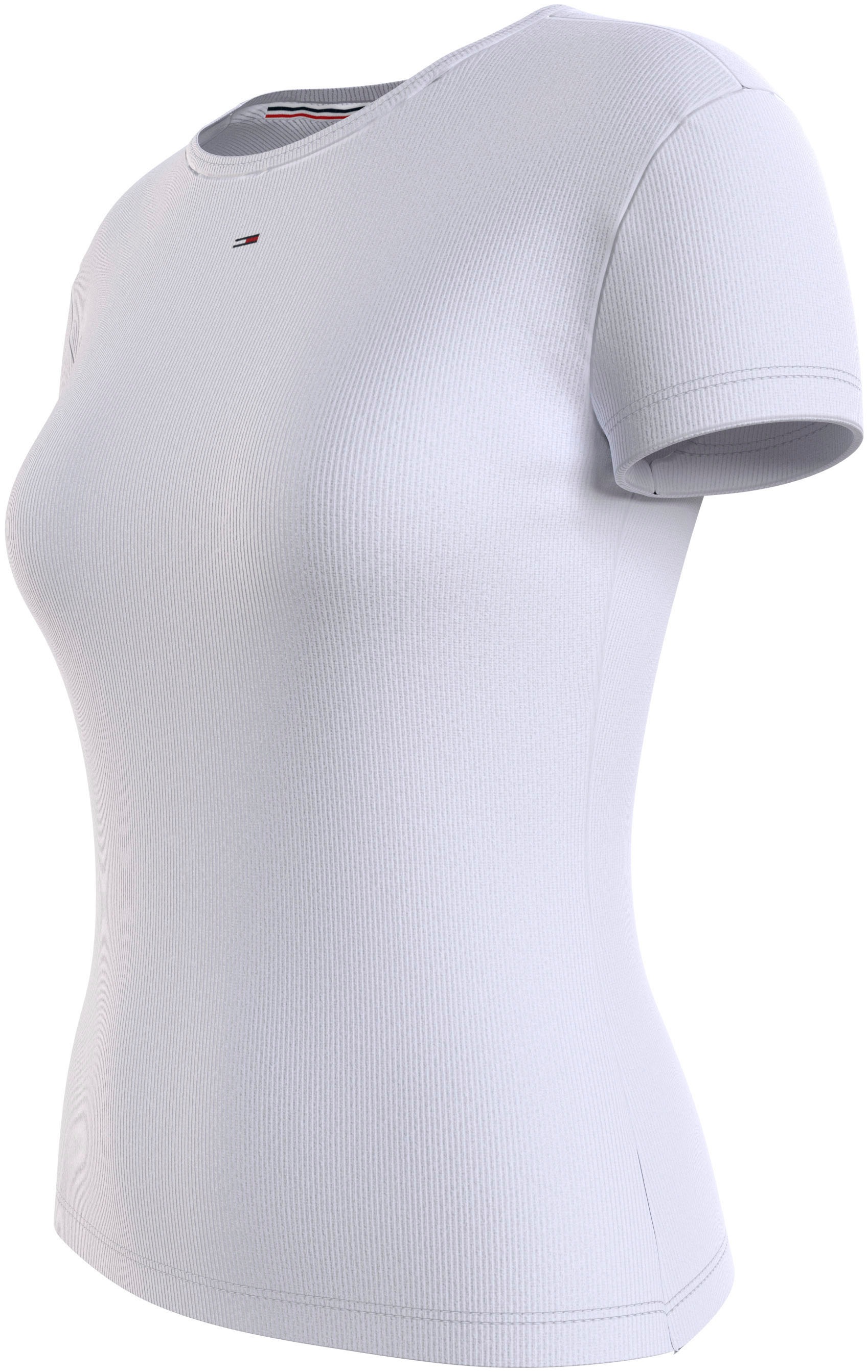 Tommy Jeans T-Shirt »TJW SLIM ESSENTIAL RIB SS«, mit gerippter Struktur