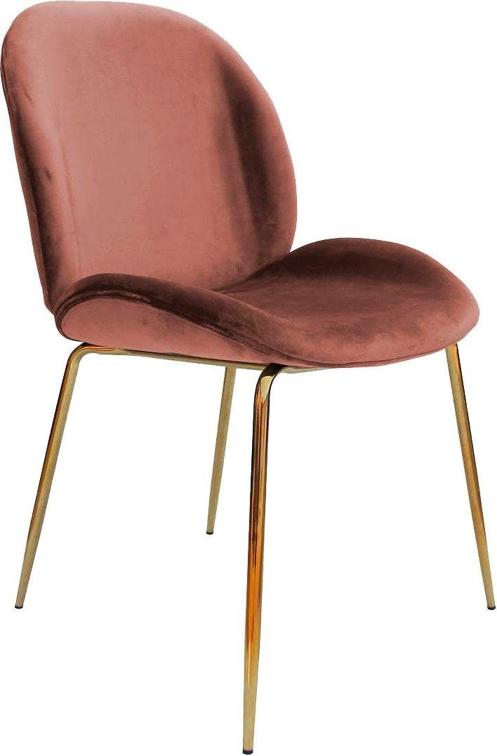 Kayoom Stuhl »Charlize 110 2er-Set, TOPSELLER! Esszimmerstühle,moderne Optik«, (Set), 2 St., Samtstoff, samtweicher Bezug, bequem, zeitlos, moderne Optik