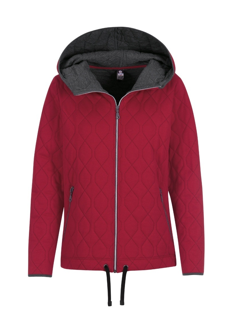 Trigema Sweatjacke »TRIGEMA Steppjacke mit Kapuze aus Sweat-Qualität«
