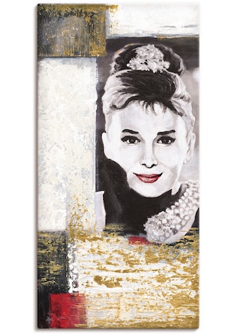 Leinwandbild »Hollywood Legenden VI - Audrey Hepburn«, Porträts, (1 St.)
