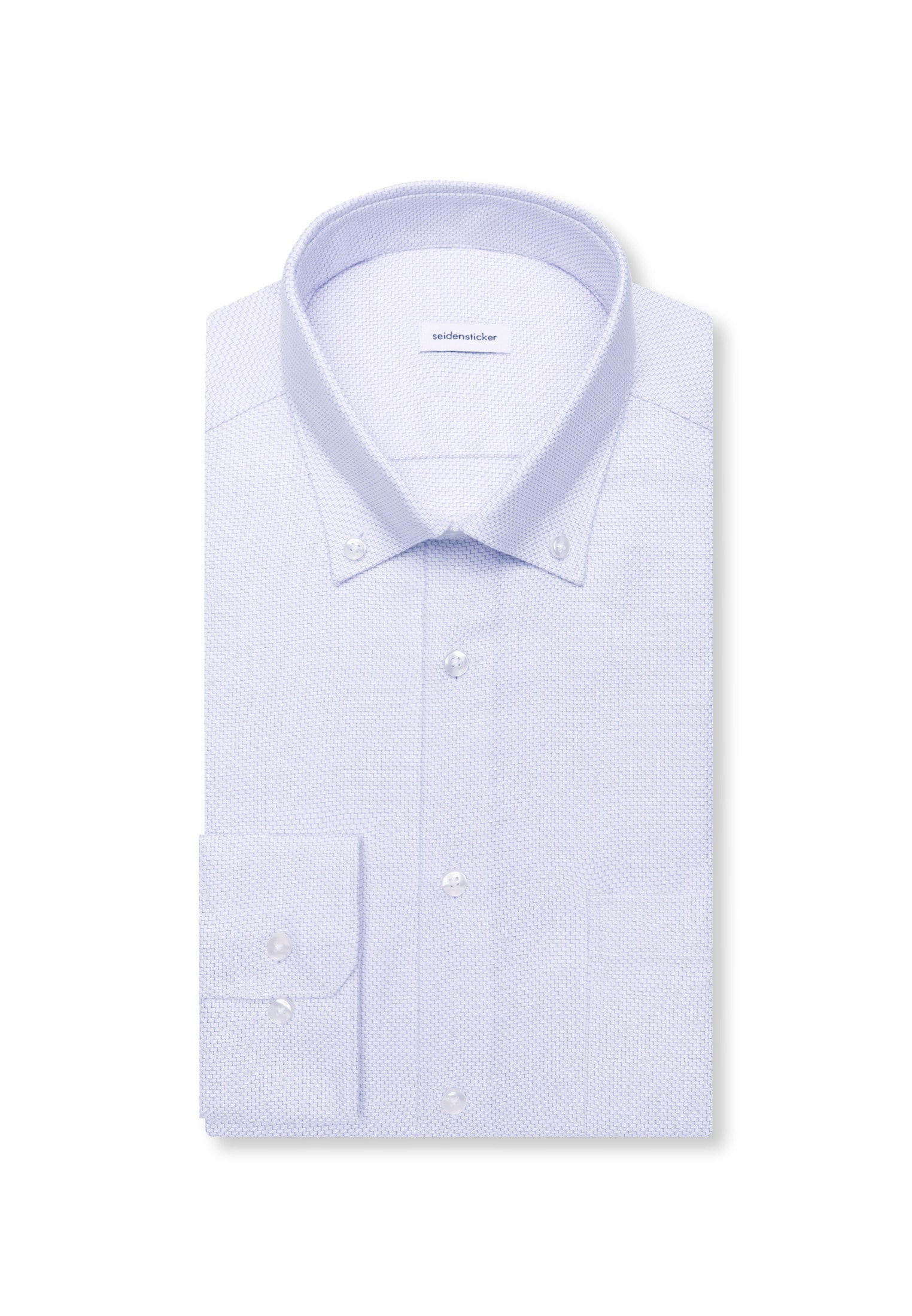 seidensticker Businesshemd »Schwarze Rose« Regular 1/1 Button-Down-Kragen Struktur