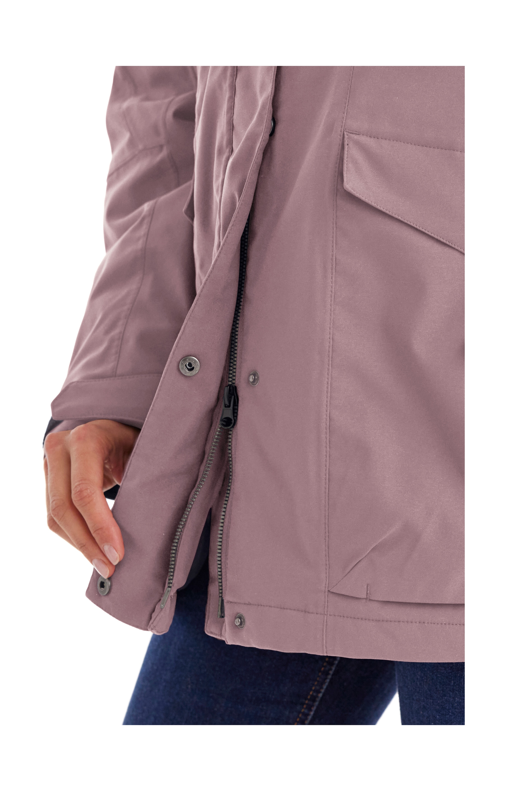 Killtec Funktionsjacke »Damen Jacke« Wasserdichte, atmungsaktive Damenjacke mit abnehmbarer Kapuze