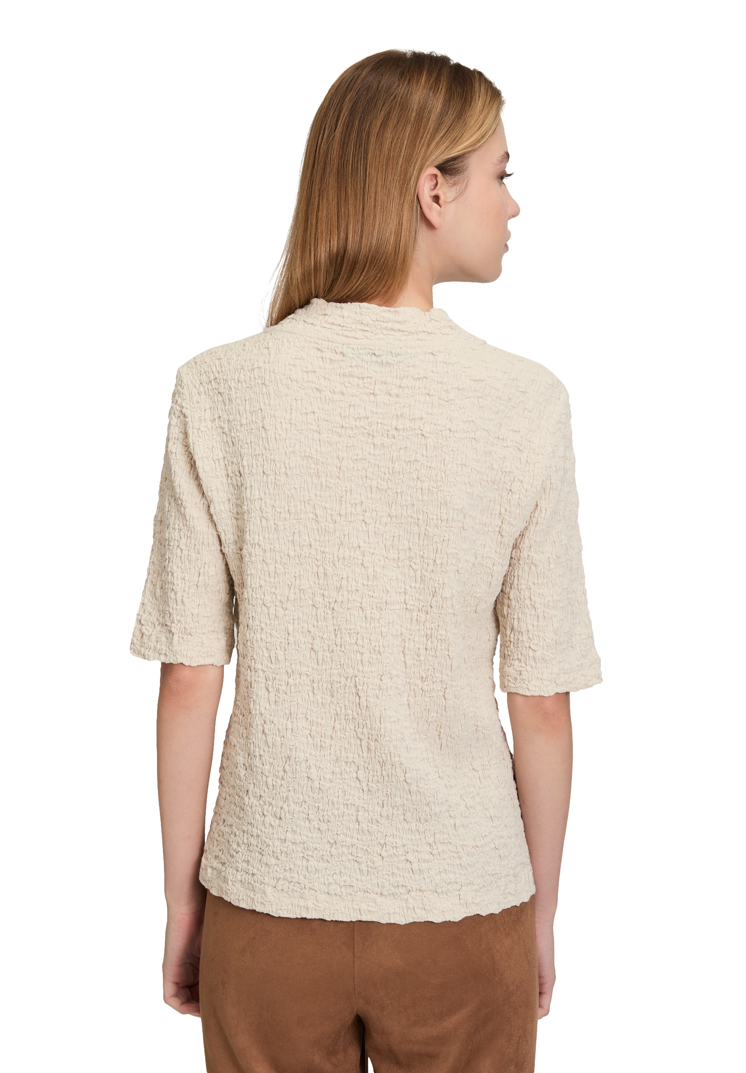 Betty Barclay Langarmshirt »Strukturshirt mit Stehkragen«
