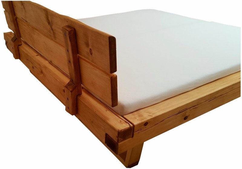 Home affaire Schlafzimmer-Set »Ultima«, (Set, 3 tlg., Liegefläche 180x200cm, Belastbarkeit je Seite bis zu 200kg), 3tlg., massives Fichtenholz, FSC-zertifiziert, in Balken-Optik