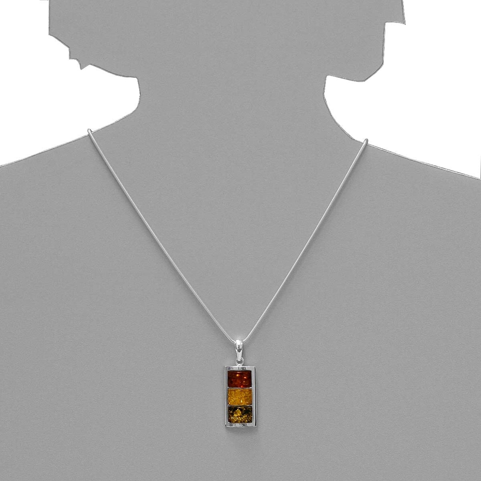 OSTSEE-SCHMUCK Kette mit Anhänger »- Miranda - Silber 925/000 - Bernstein«
