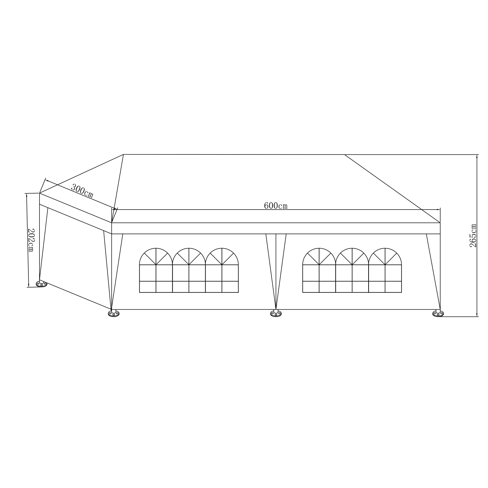 KONIFERA Partyzelt »3602-S«