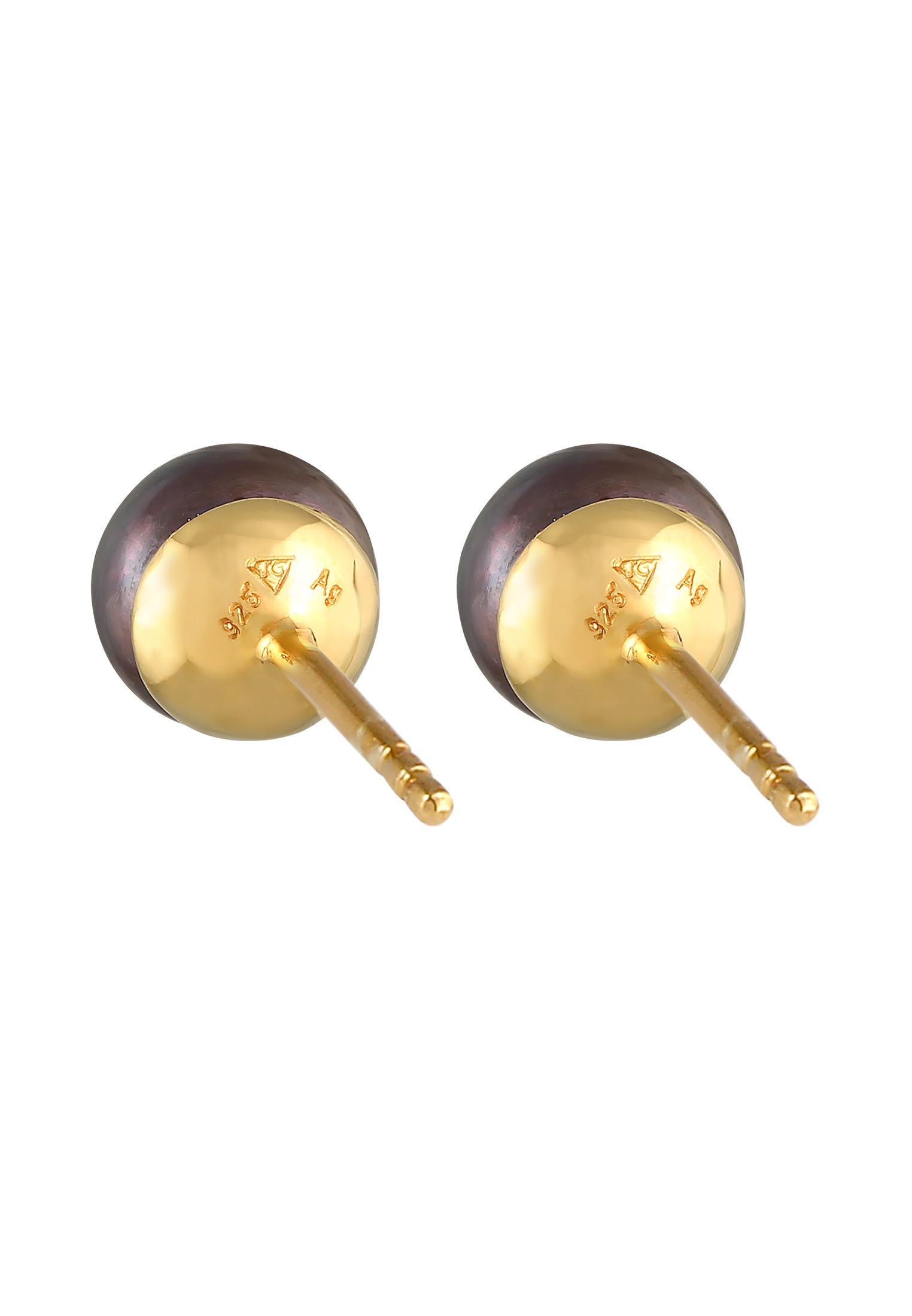 Nenalina Paar Ohrstecker »Ohrringe Süßwasserzuchtperle Grau Basic 925 Silber«