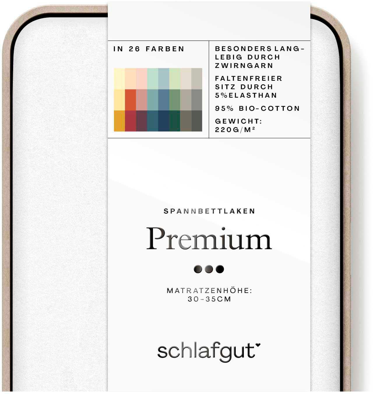 Schlafgut Spannbettlaken »Premium«, Zero Waste Verpackung, PREMIUM Qualität
