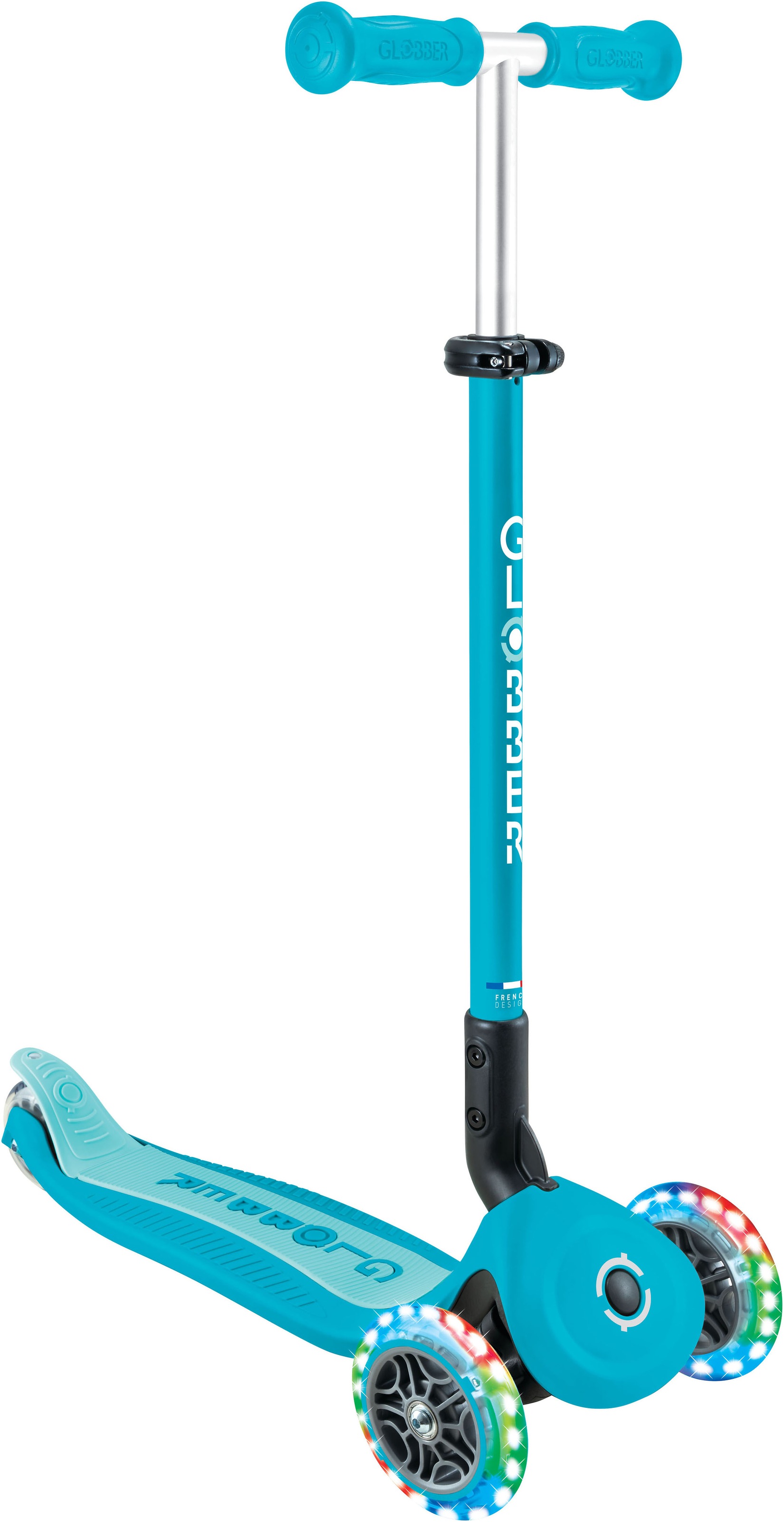 Globber Tretroller »GO-UP ACTIVE LIGHTS 360, mit Leuchtrollen« Aufsitzrad, Laufrad und Scooter