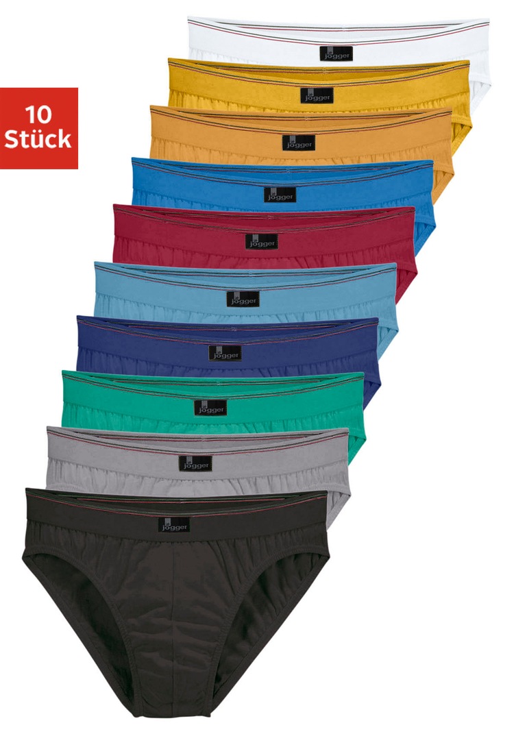 le jogger® Slip, (Packung, 10 St.), nur einfarbig