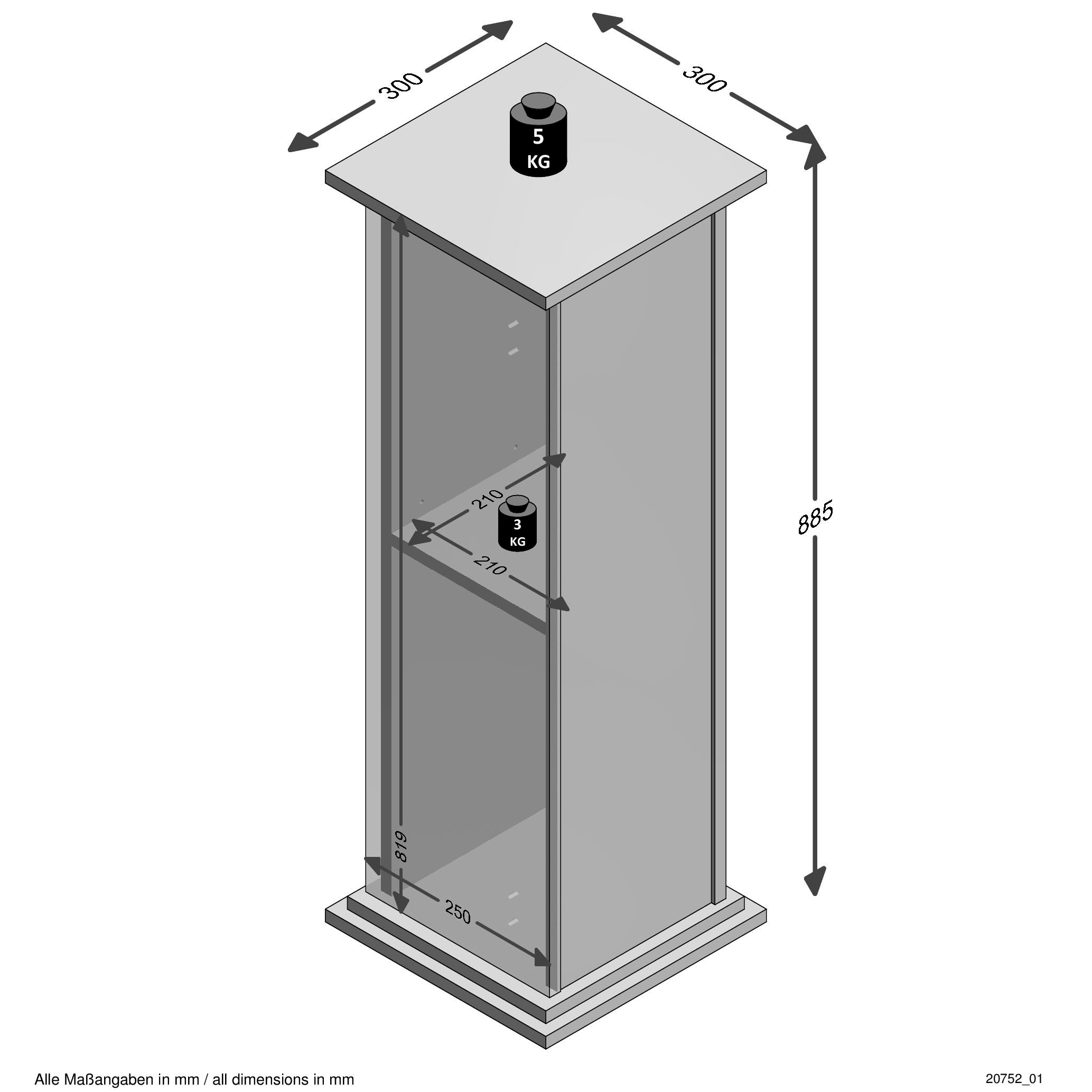 FMD Container »Essex«, Breite 30 cm