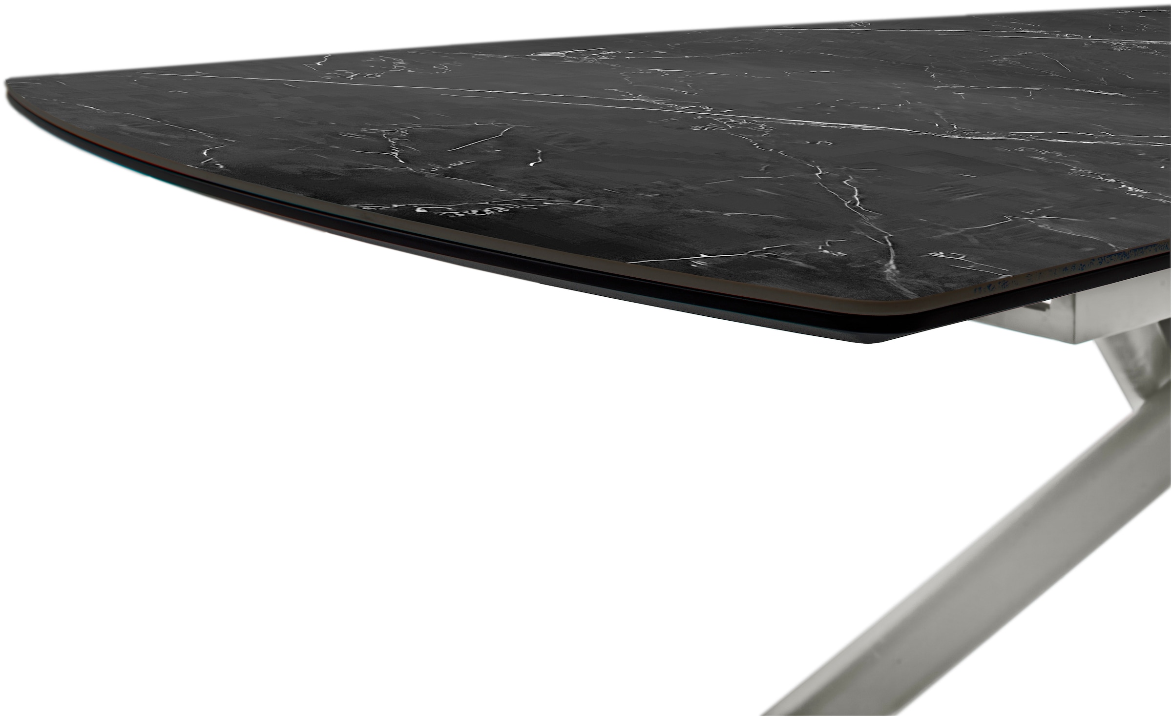 MCA furniture Esstisch »VANINO Auszugtisch 180-230 cm marmoriert«, (1 St.), Keramik,Edelstahl,Synchronauszug,ausziehbar,8-10 Personen