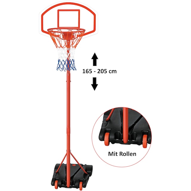 Solex Basketballkorb wetterfest UVP 89,95 Ständer verstellbar bis 205 cm NEU 