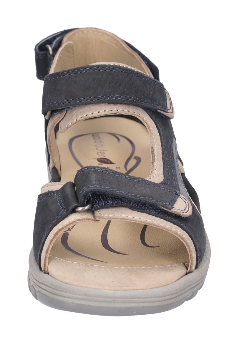 Waldläufer Sandale, Sommerschuh, Outdoorschuh, Keilabsatz, in Trekking-Optik, H-Weite